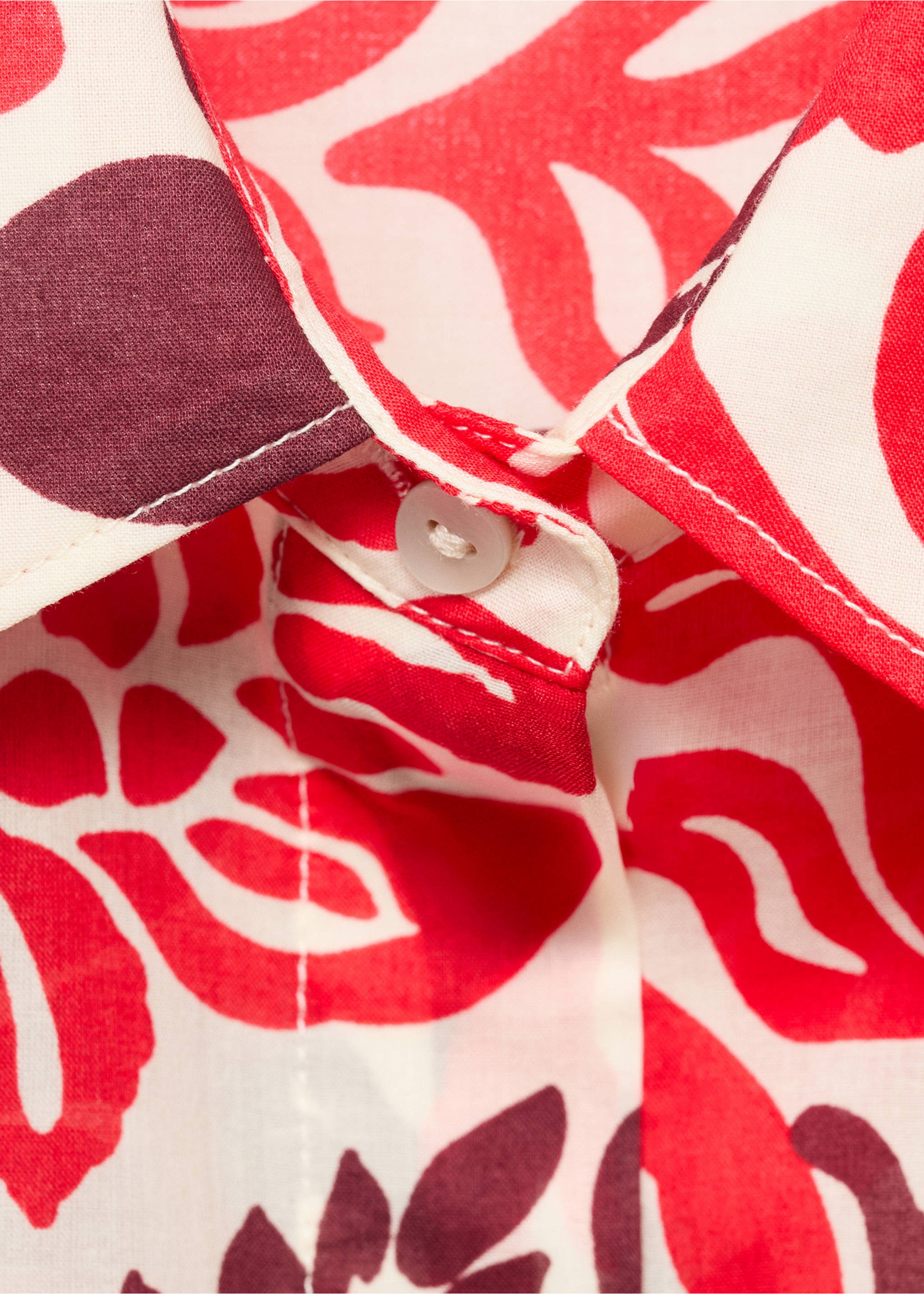 Printed cotton shirt - Details of the article 8, Off White. Ref: 17041151-00.