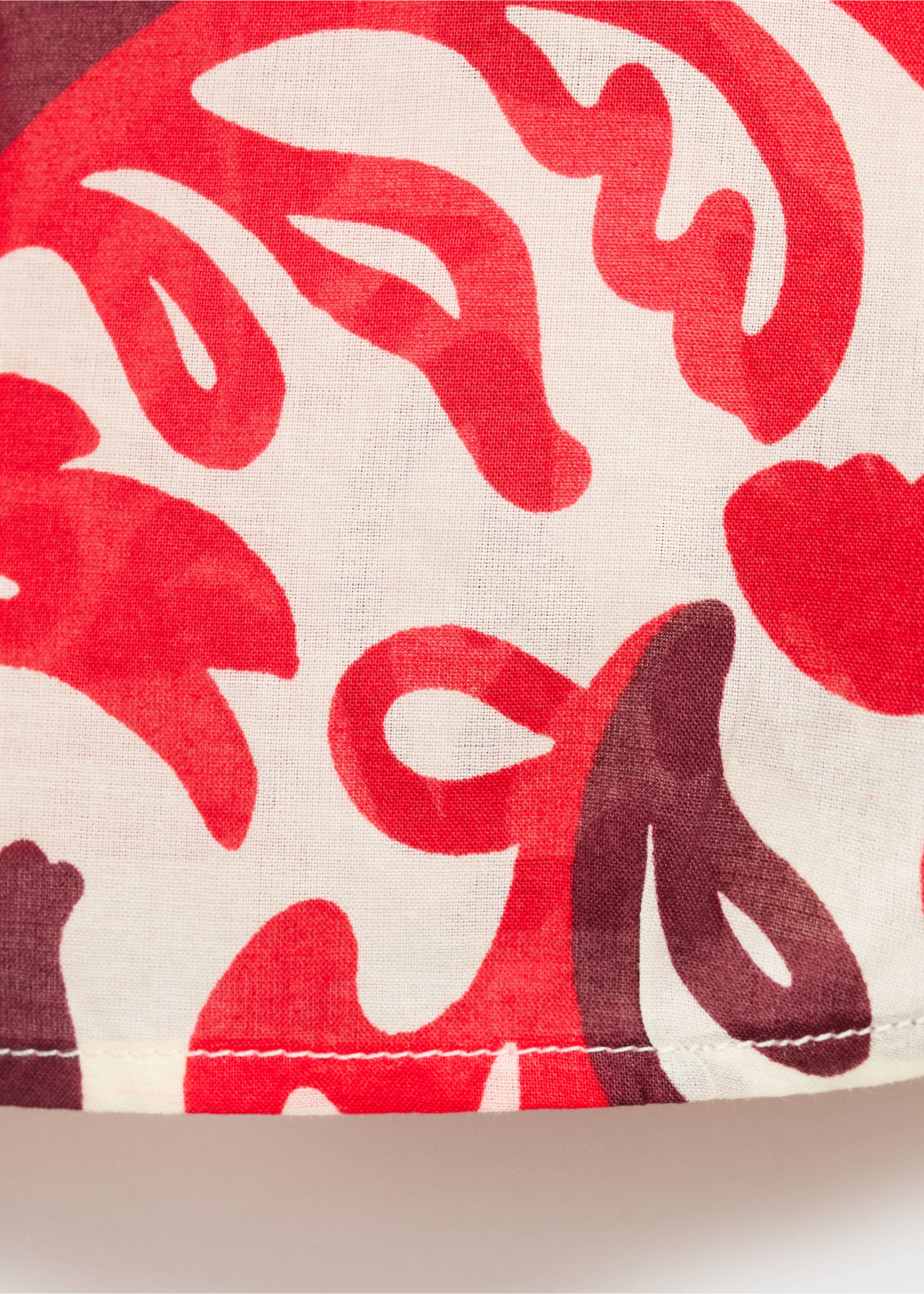 Printed cotton shirt - Details of the article 0, Off White. Ref: 17041151-00.