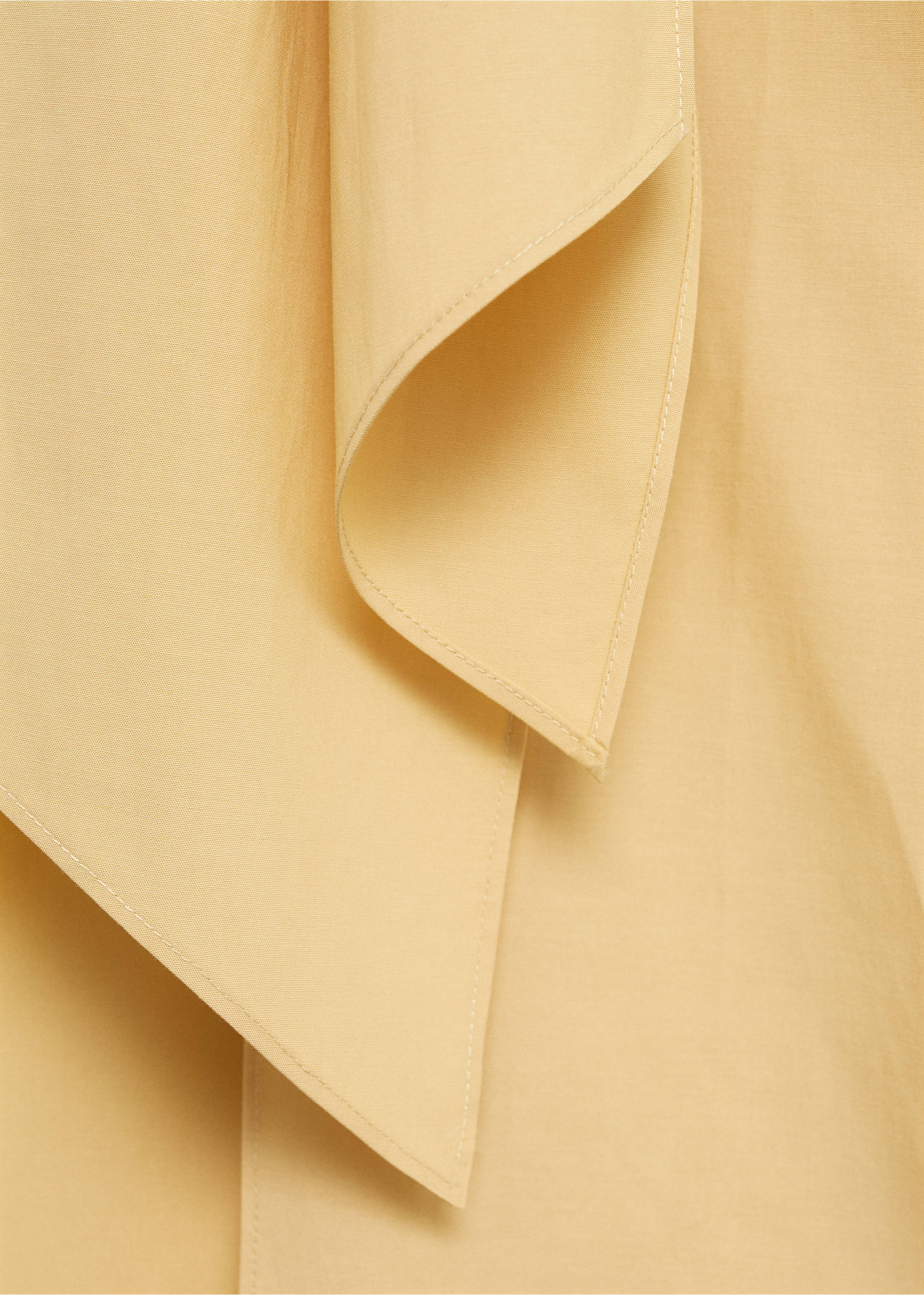Knotted shirt dress - Details of the article 0, Medium Brown. Ref: 17041152-00.