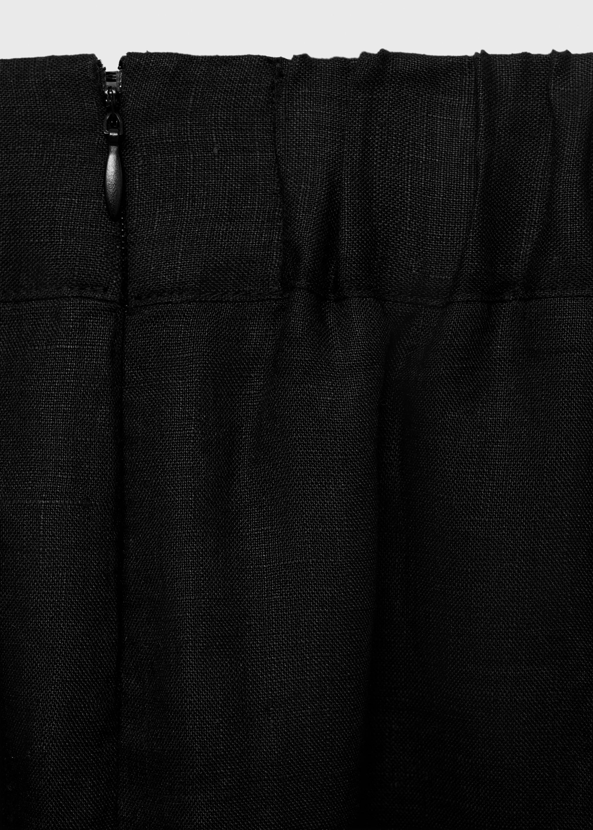 Linen pencil skirt - Details of the article 0
