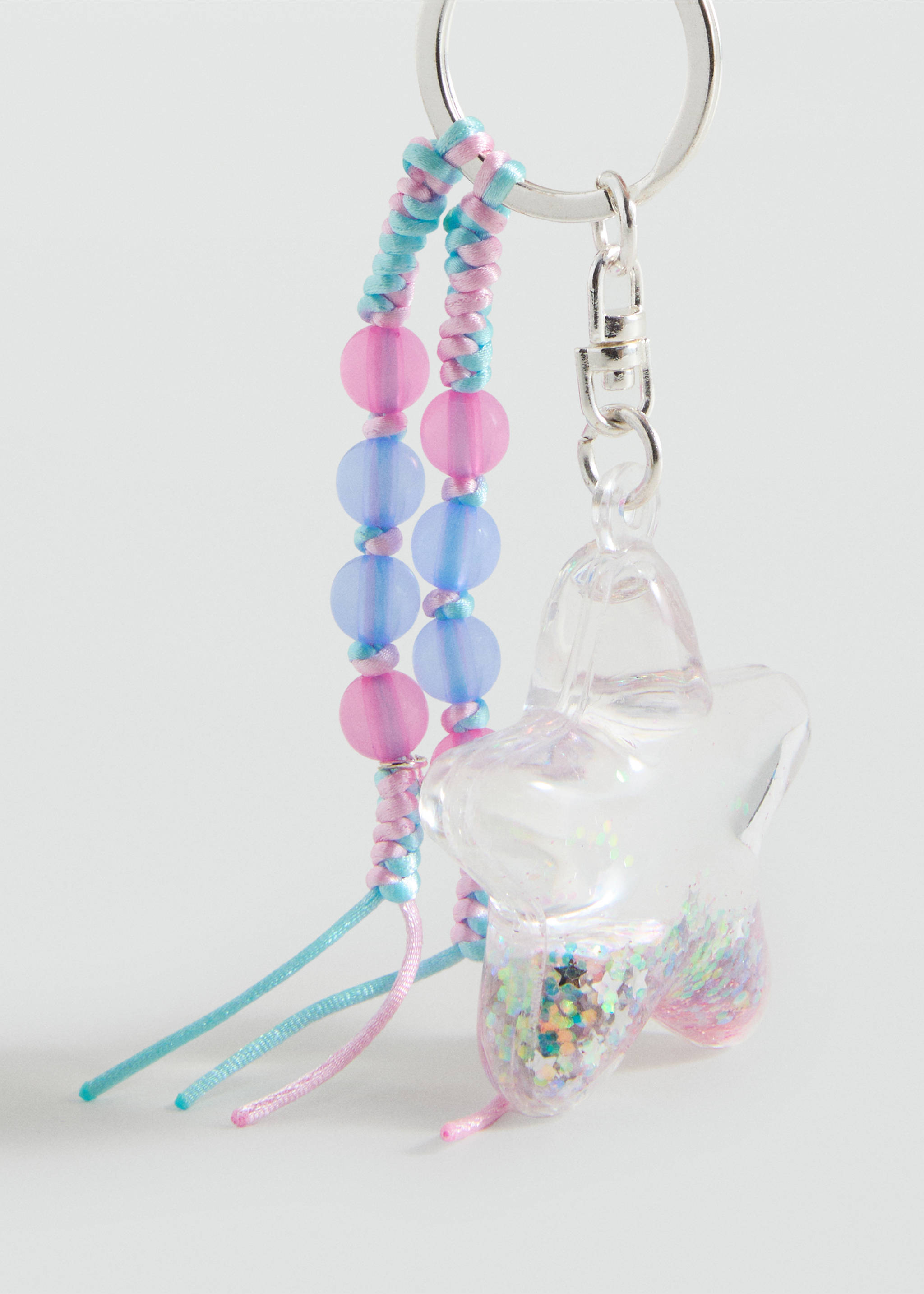 Star keychain - Medium plane, Pale Pink. Ref: 17041161-00.