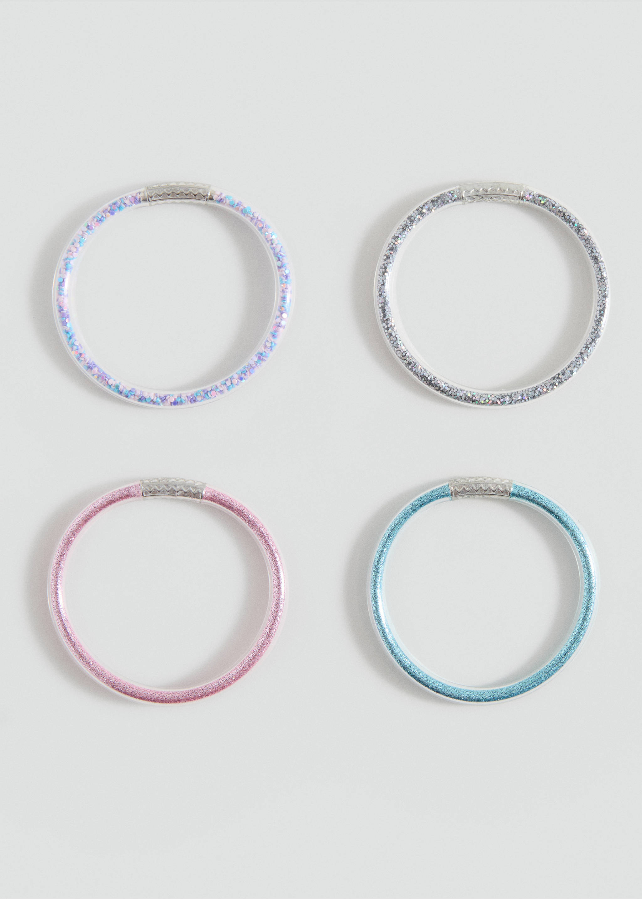 4-pak armbandjes - Middenvlak, Zilver. Ref: 17041162-00.