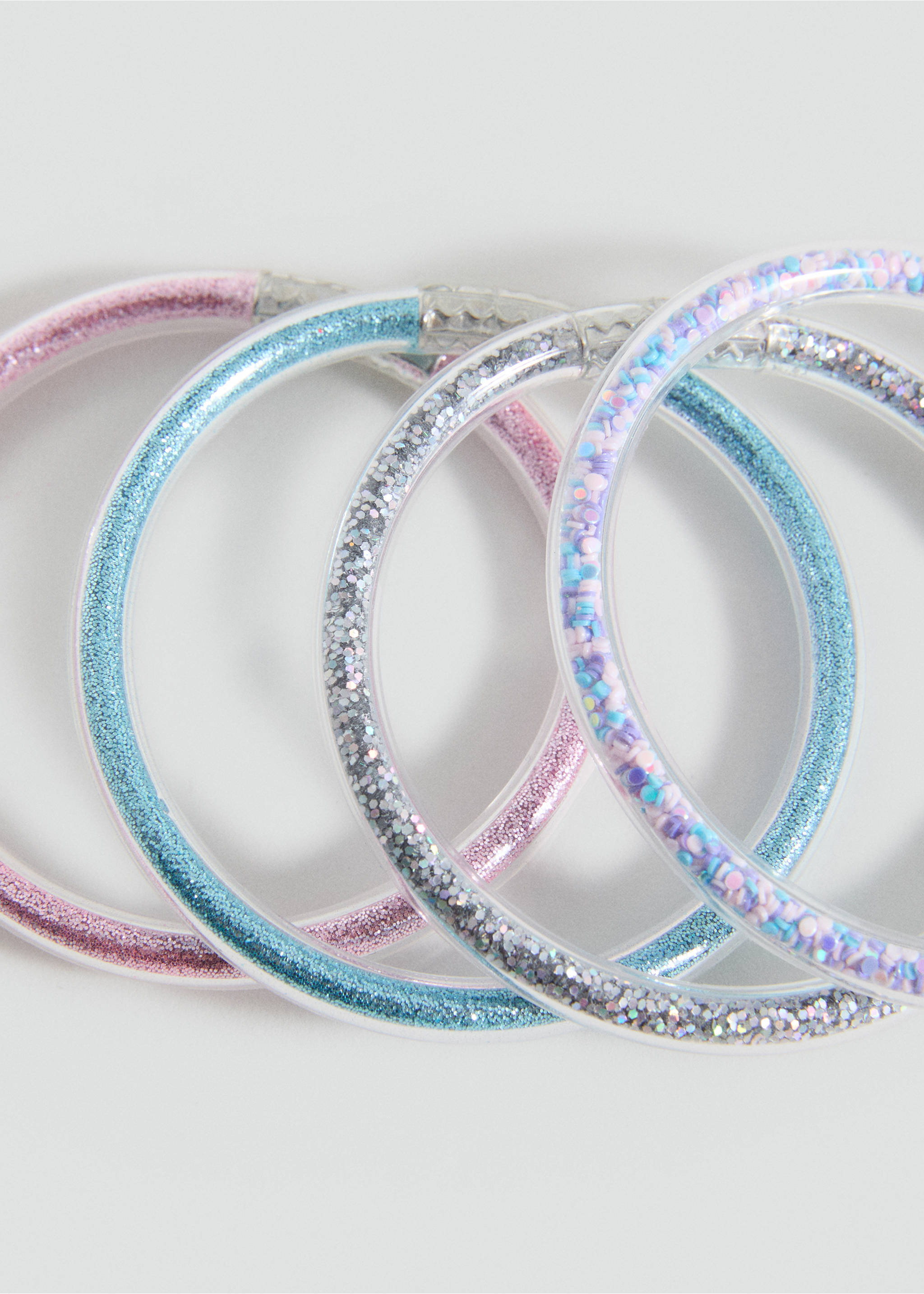 4-pak armbandjes - Detail van het artikel 1, Zilver. Ref: 17041162-00.