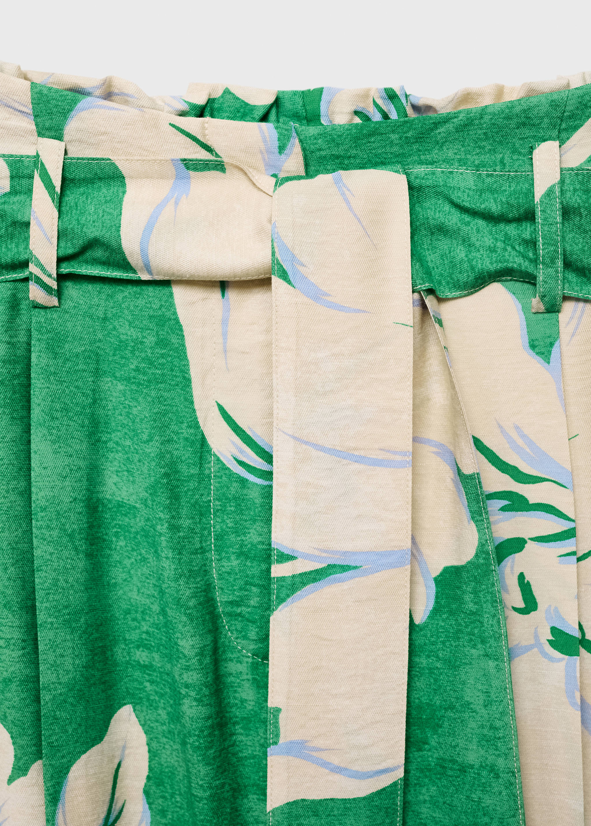 Pantalon imprimé ceinture - Détail de l'article 0