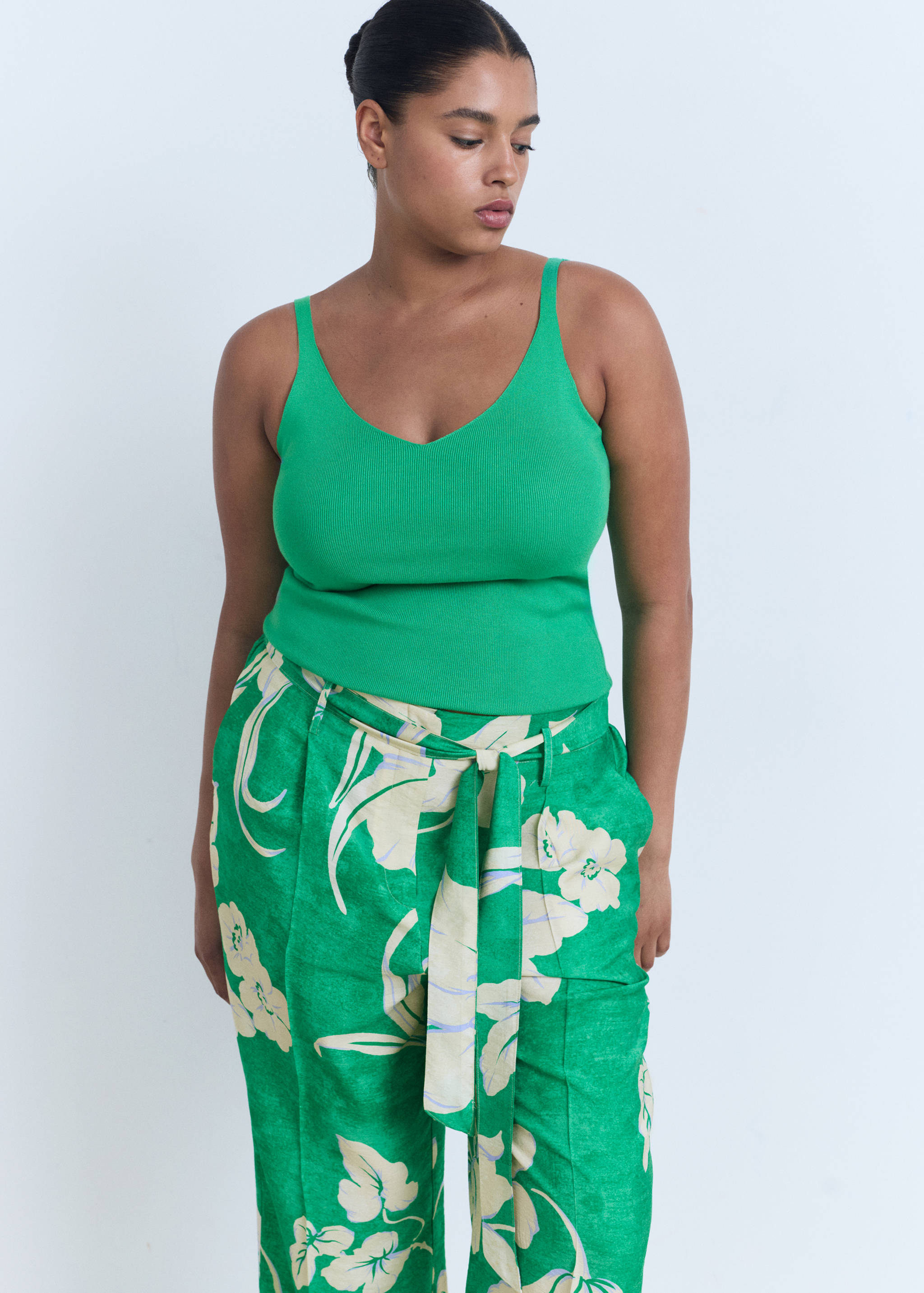 Pantalon imprimé ceinture - Détail de l'article 5