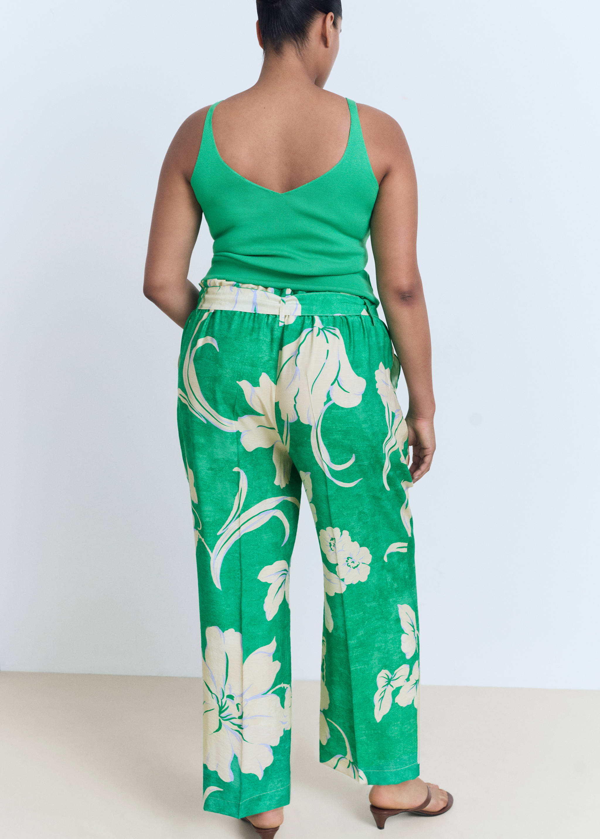Pantalon imprimé ceinture - Détail de l'article 4