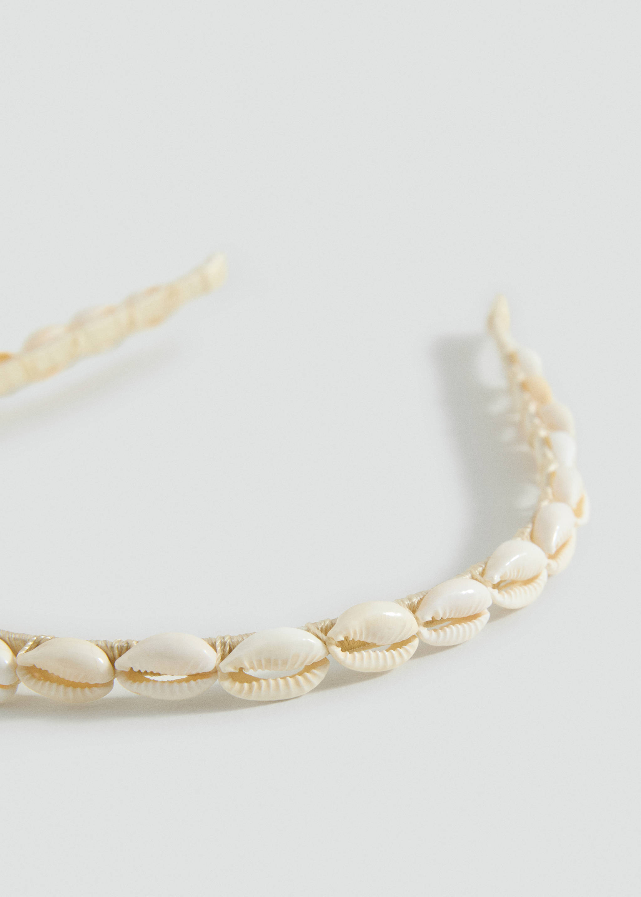 Shell beads headband - Medium plane