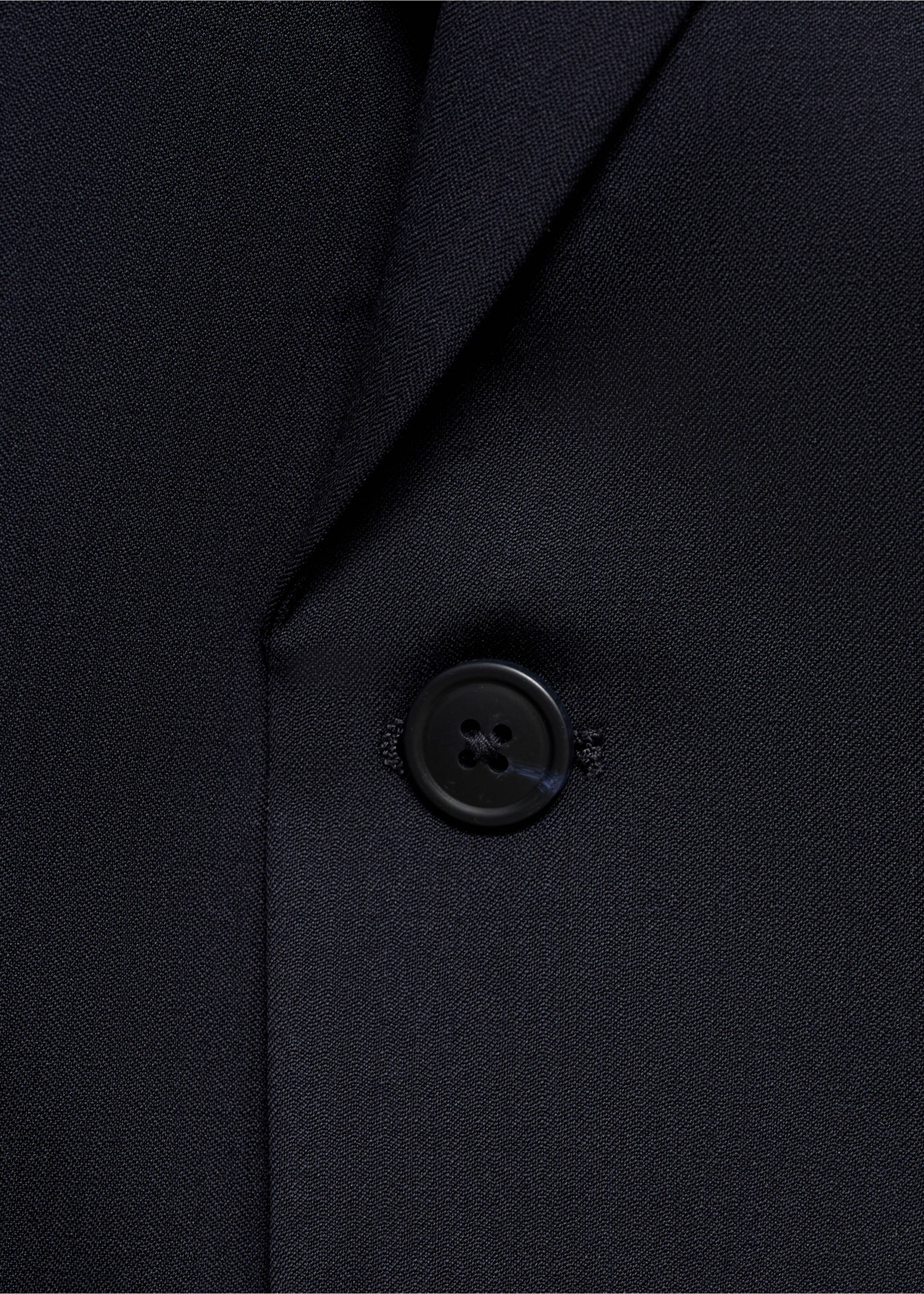 Turin 100% virgin wool suit jacket - Details of the article 8, Navy. Ref: 17041177-00.
