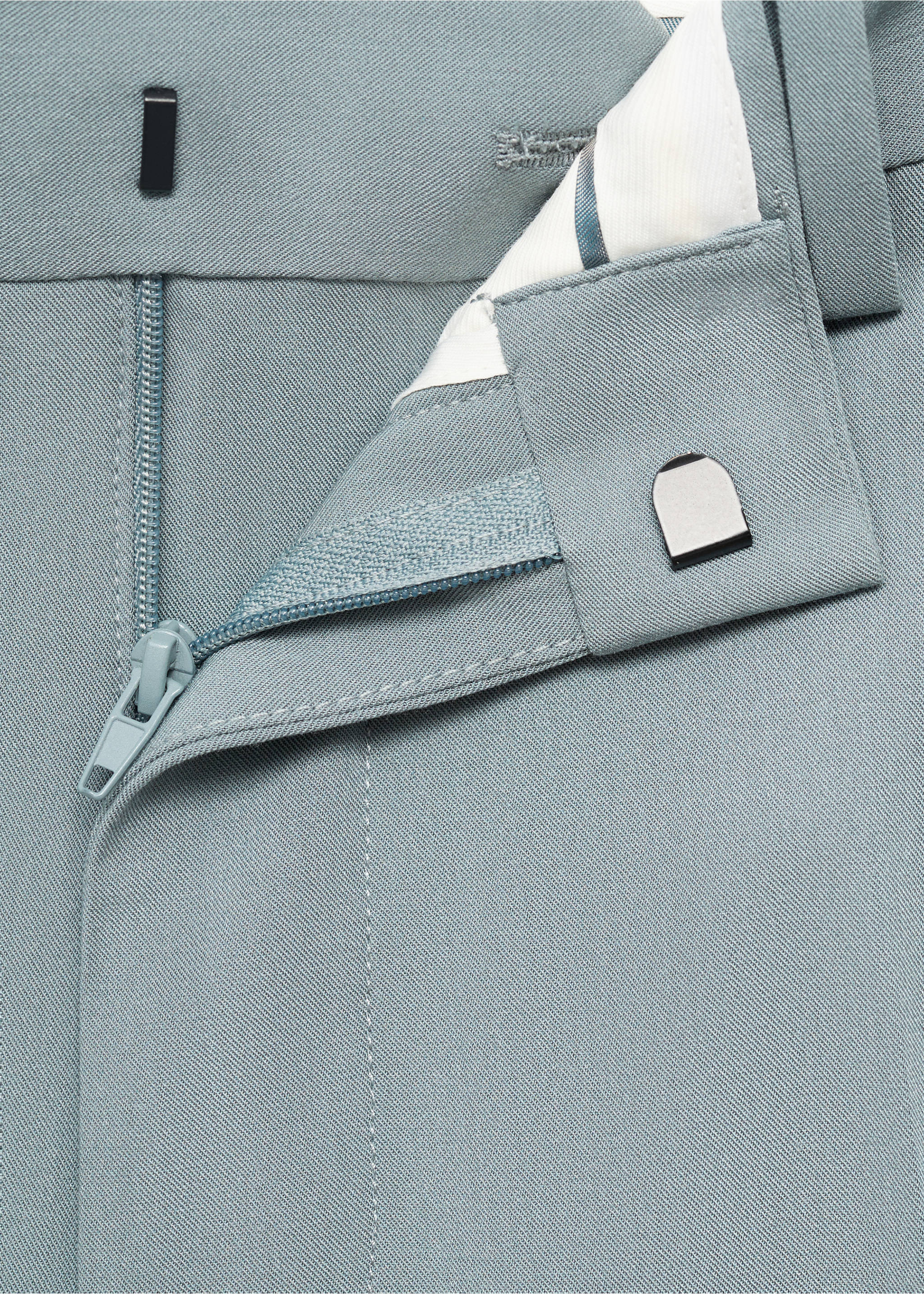 Pantalon costume Parí super slim-fit - Détail de l'article 8, Vert d´eau. Ref: 17041178-00.