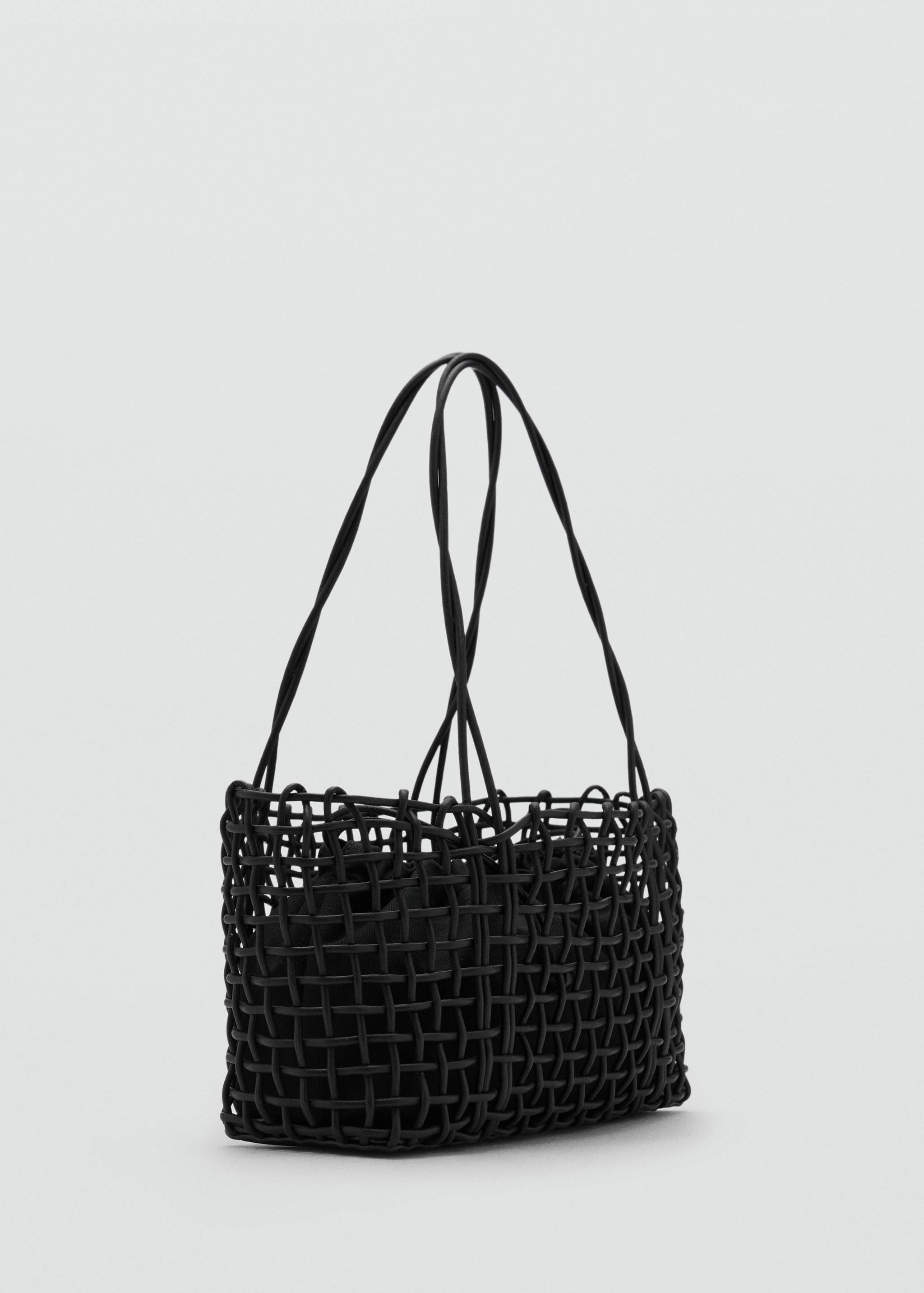 Sac porté épaule tressé moyen - Plan moyen
