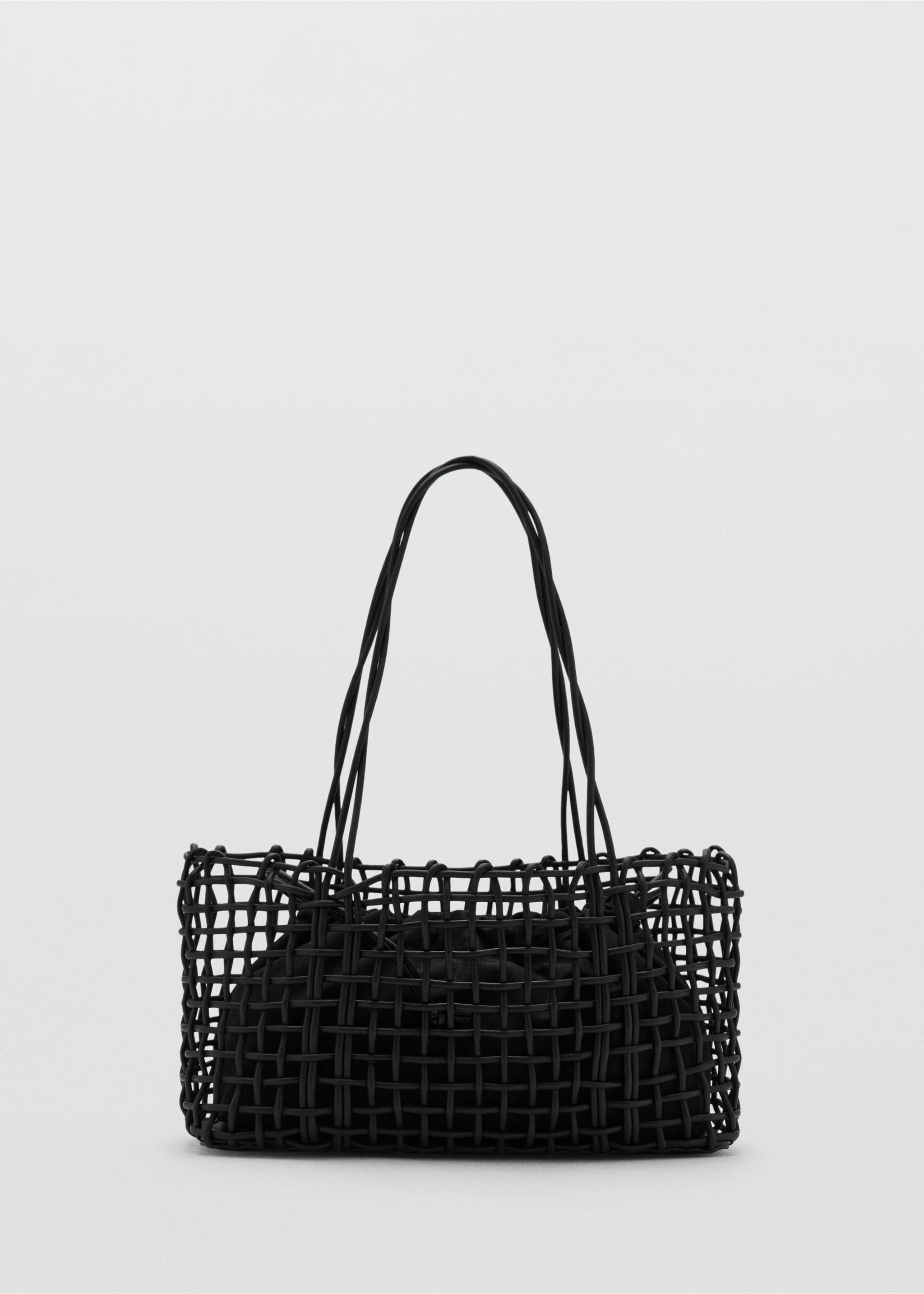 Medium braided shoulder bag - Article without model, Black. Ref: 17041179-00.