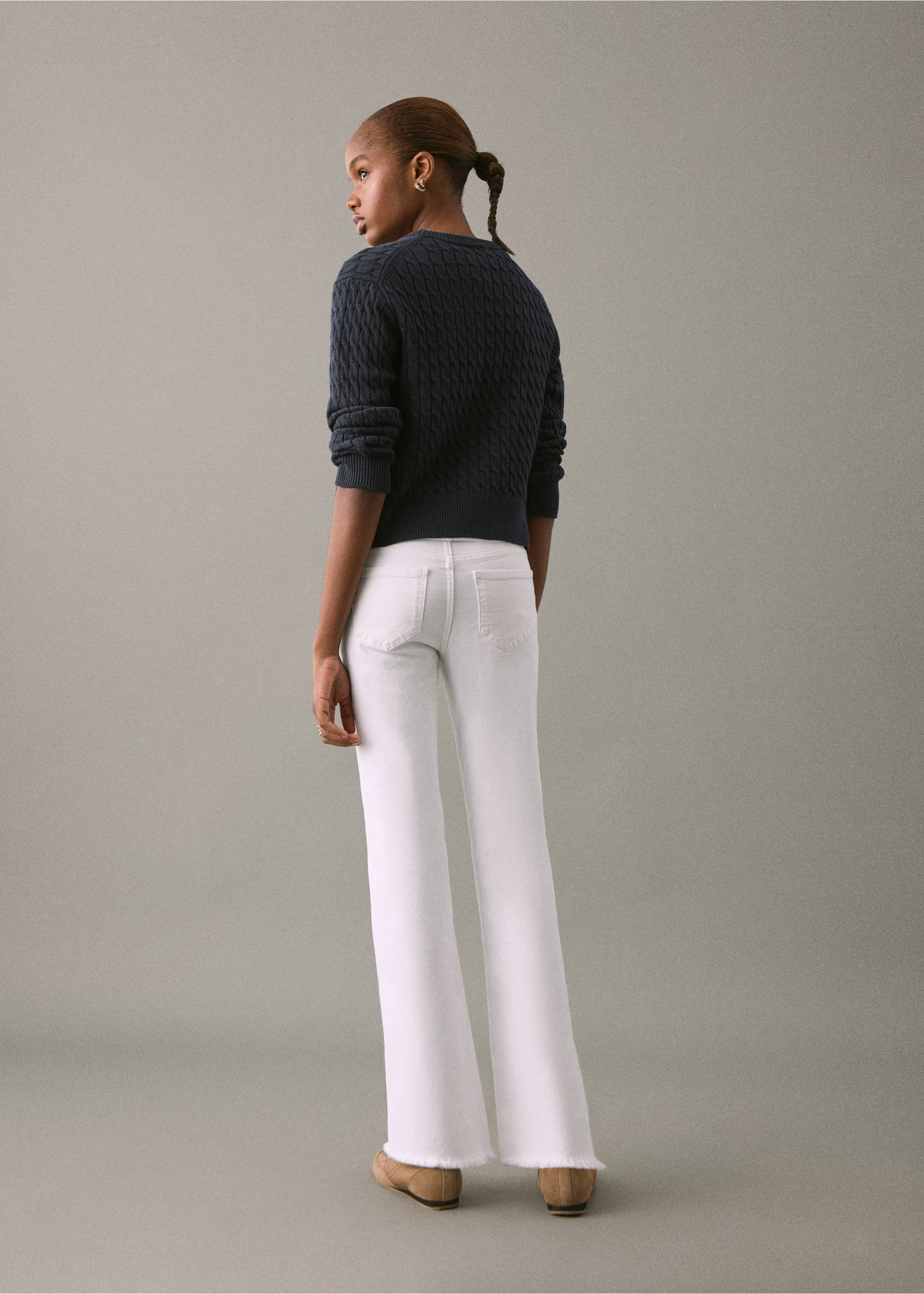 Frayed low-rise skinny jeans - Reverse of the article, Off White. Ref: 17041180-00.