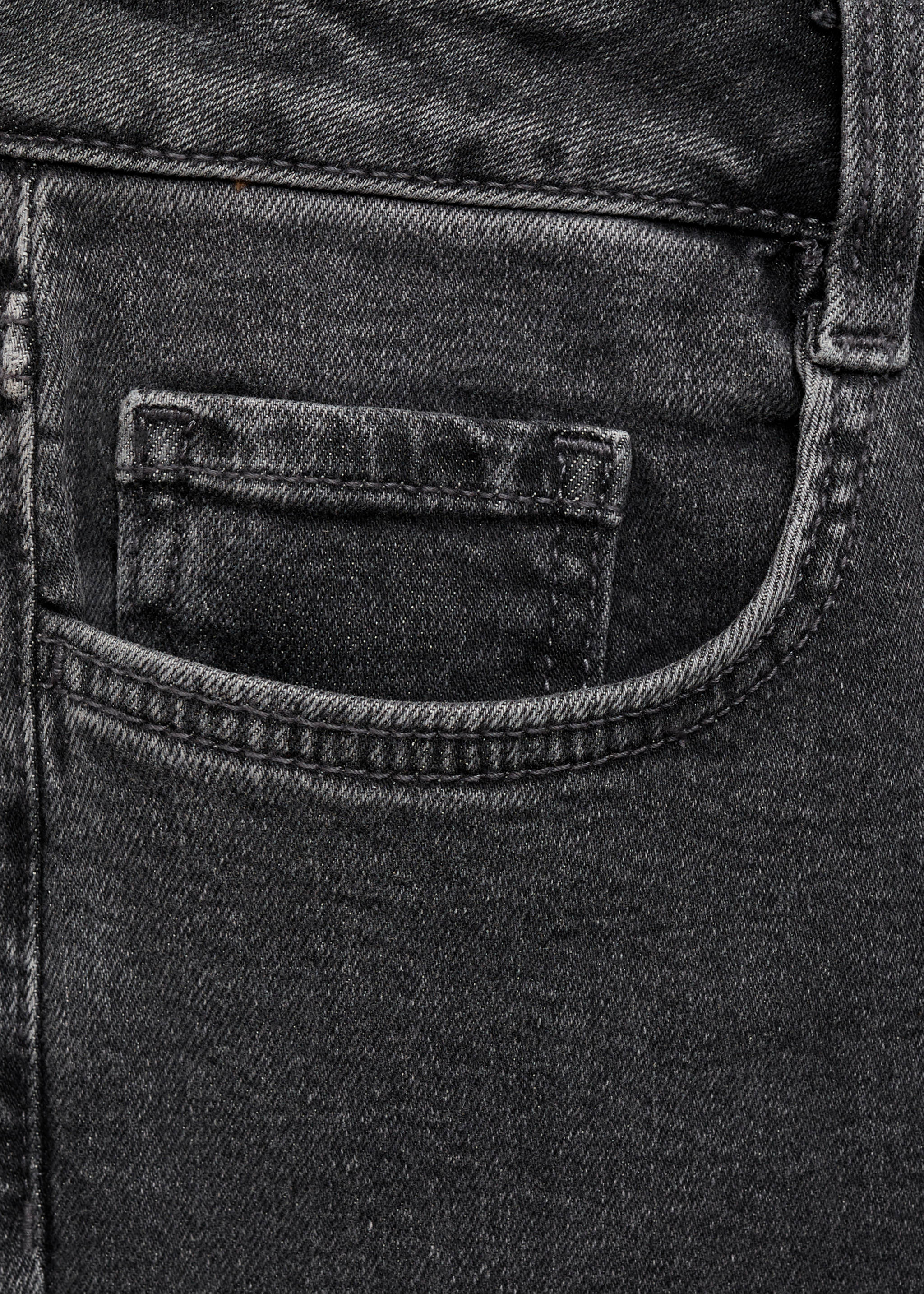 Jeans flare bordo sfilacciato - Dettaglio dell'articolo 0, Black denim. Ref: 17041181-00.
