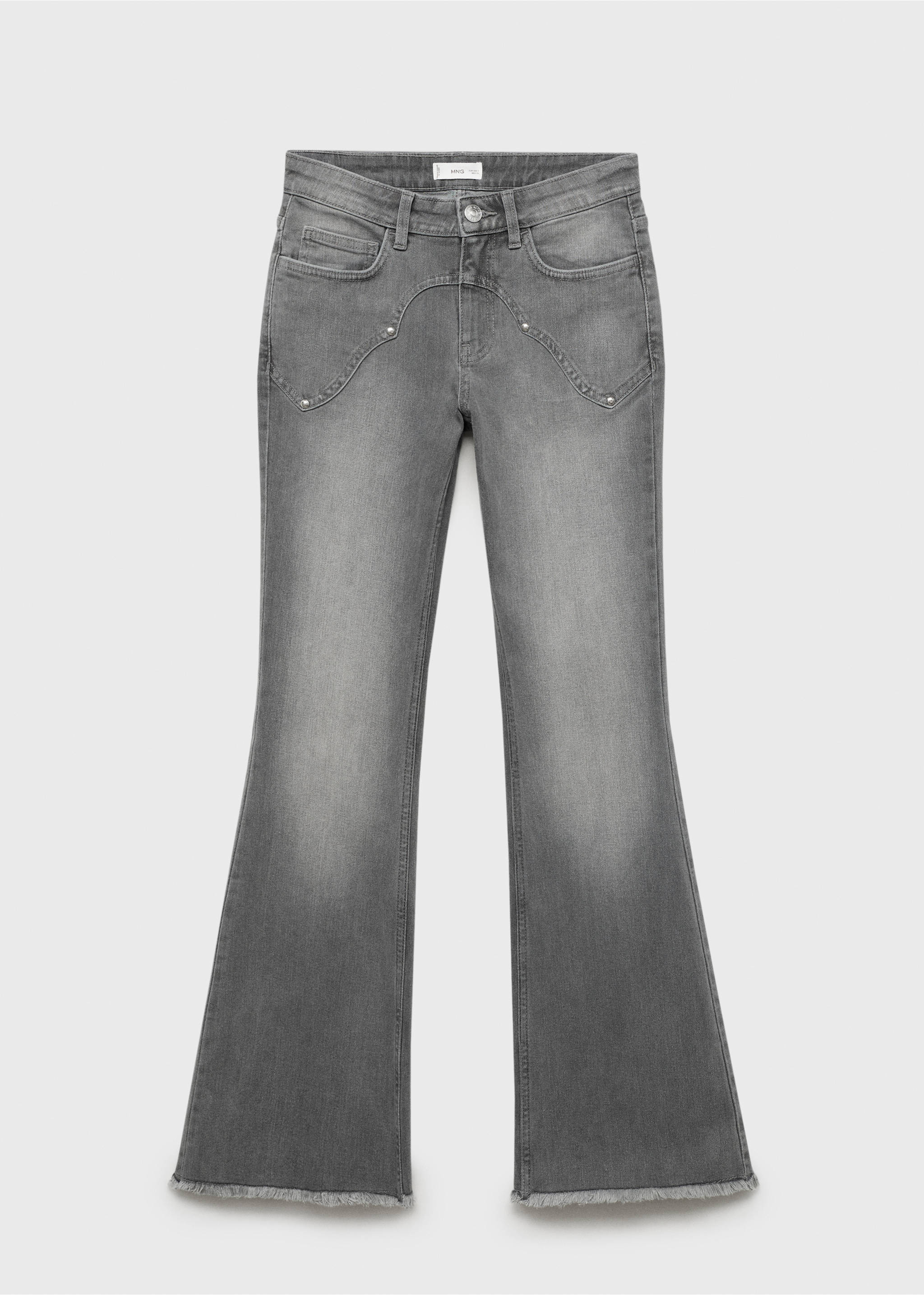 Trapez traperice sa zakovicama - Artikl bez modela, Denim siva. Ref: 17041182-00.