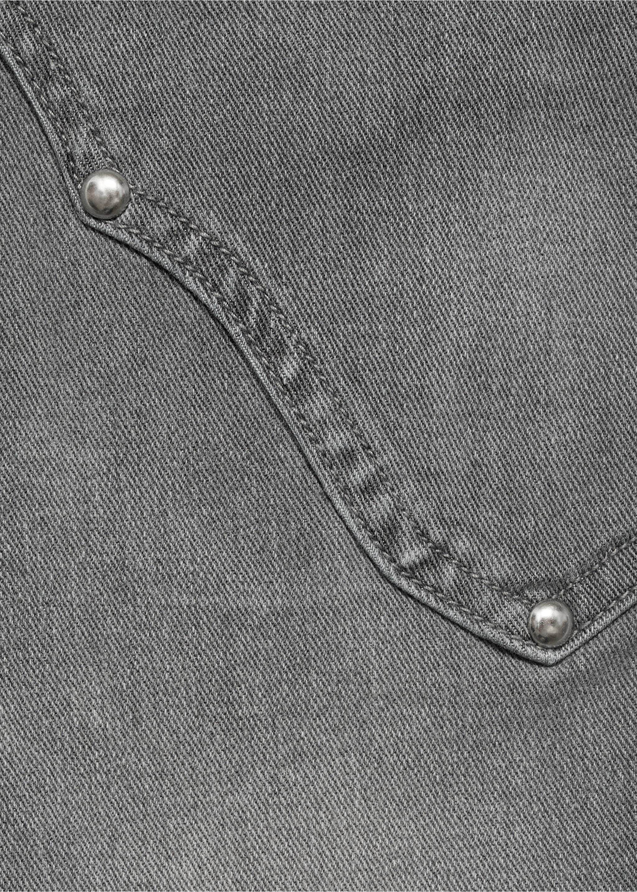 Trapez traperice sa zakovicama - Detalji artikla 0, Denim siva. Ref: 17041182-00.