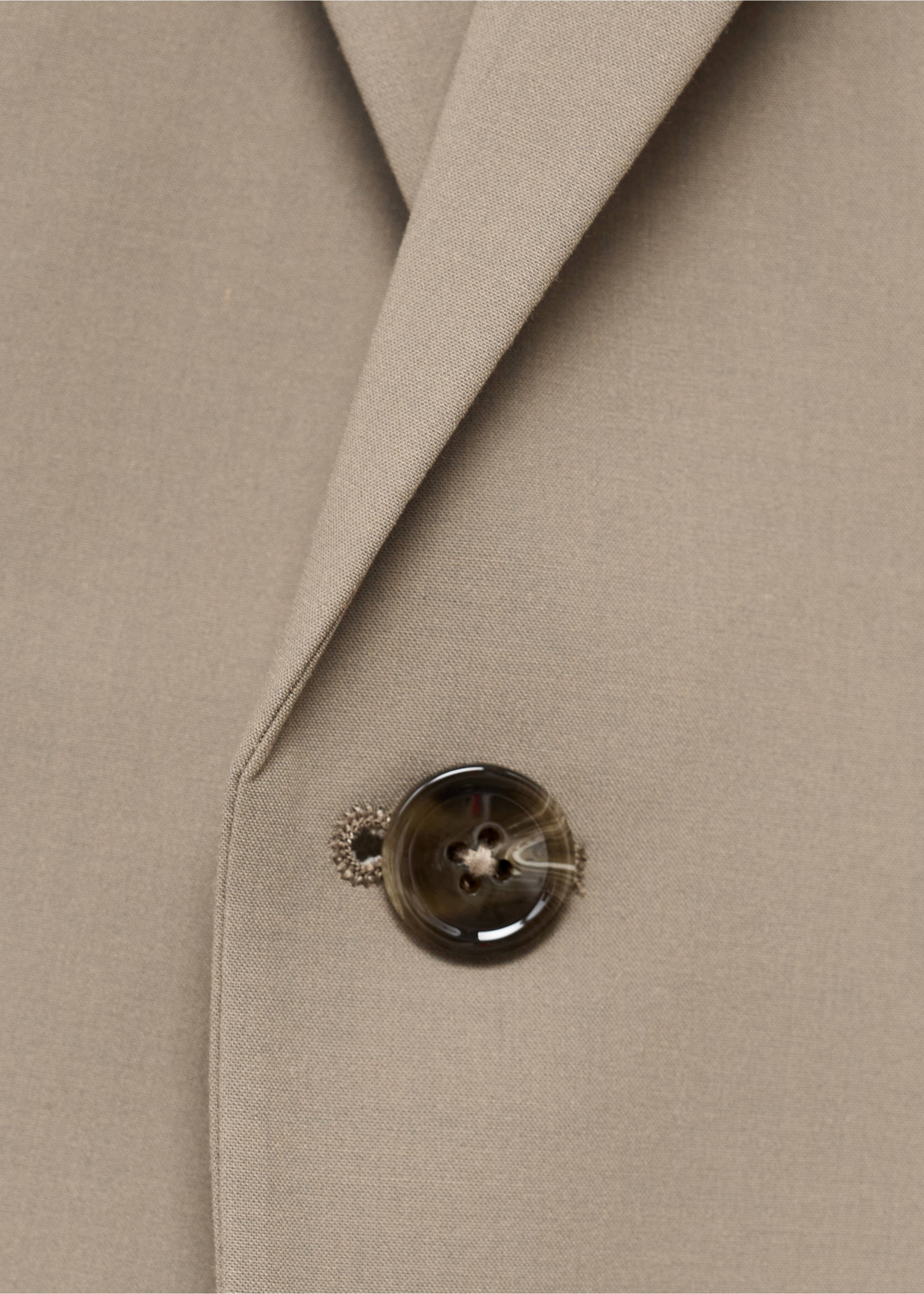 Milan slim-fit suit jacket - Details of the article 8, Mink Grey. Ref: 17041184-00.