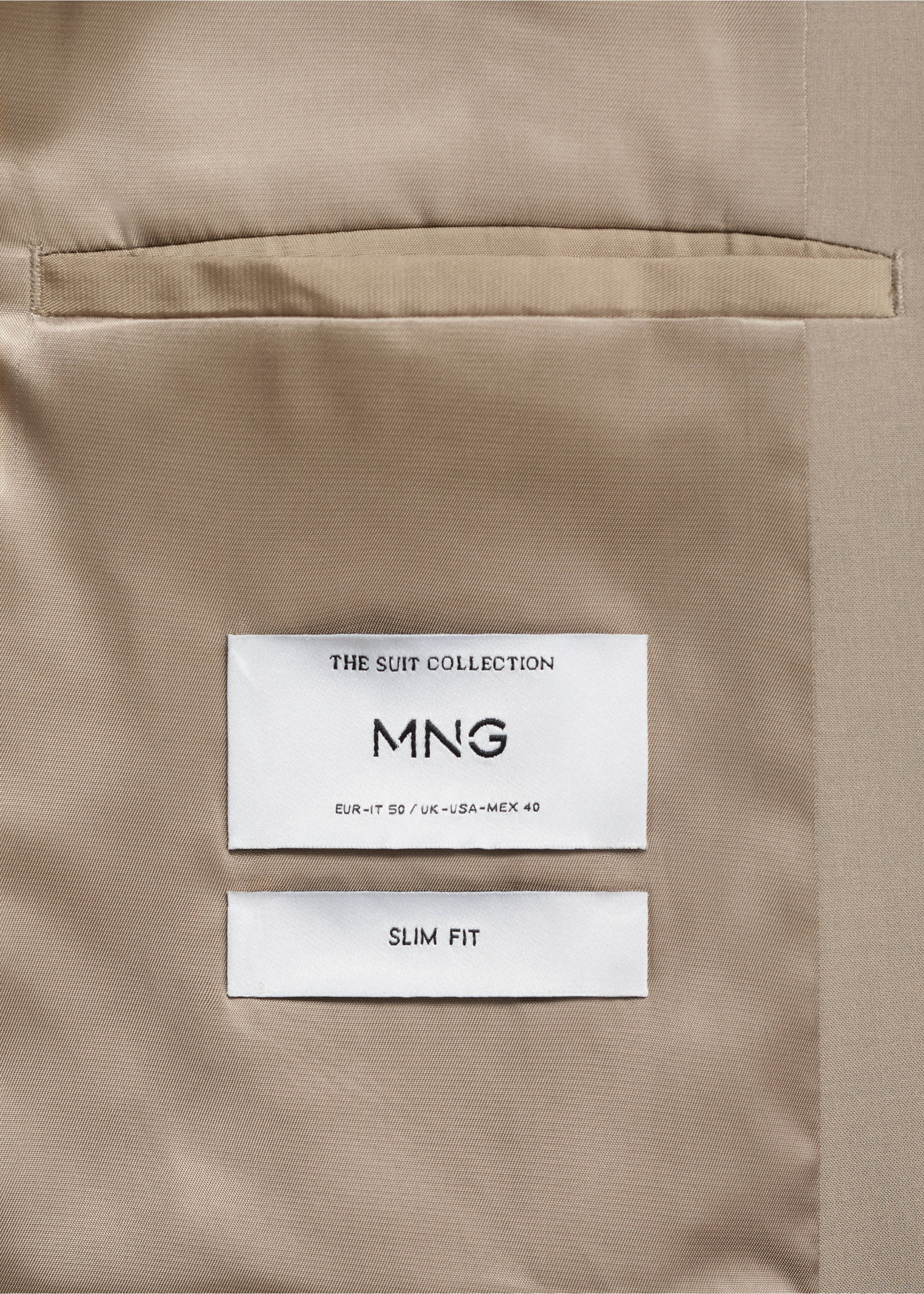 Milan slim-fit suit jacket - Details of the article 0, Mink Grey. Ref: 17041184-00.