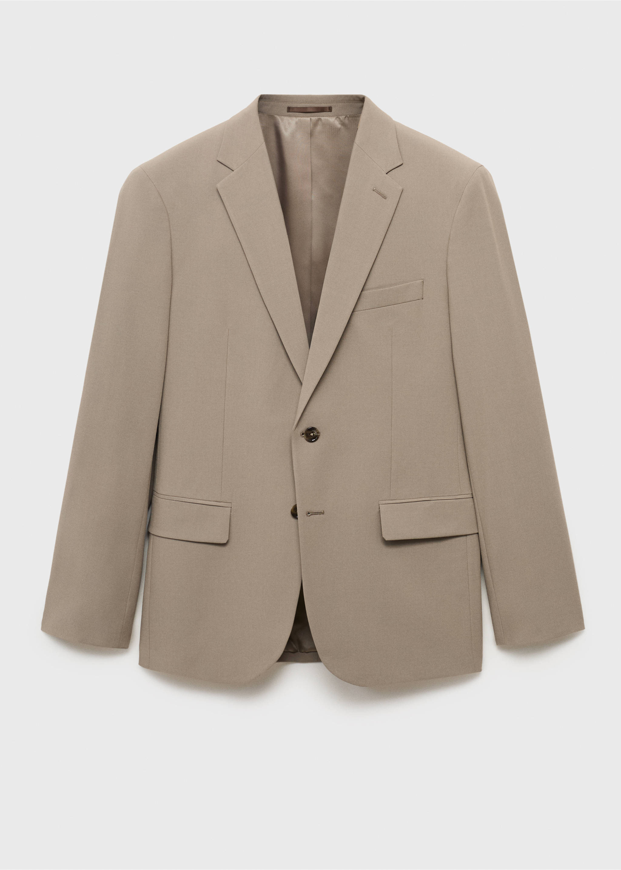 Milan slim-fit suit jacket - Article without model, Mink Grey. Ref: 17041184-00.