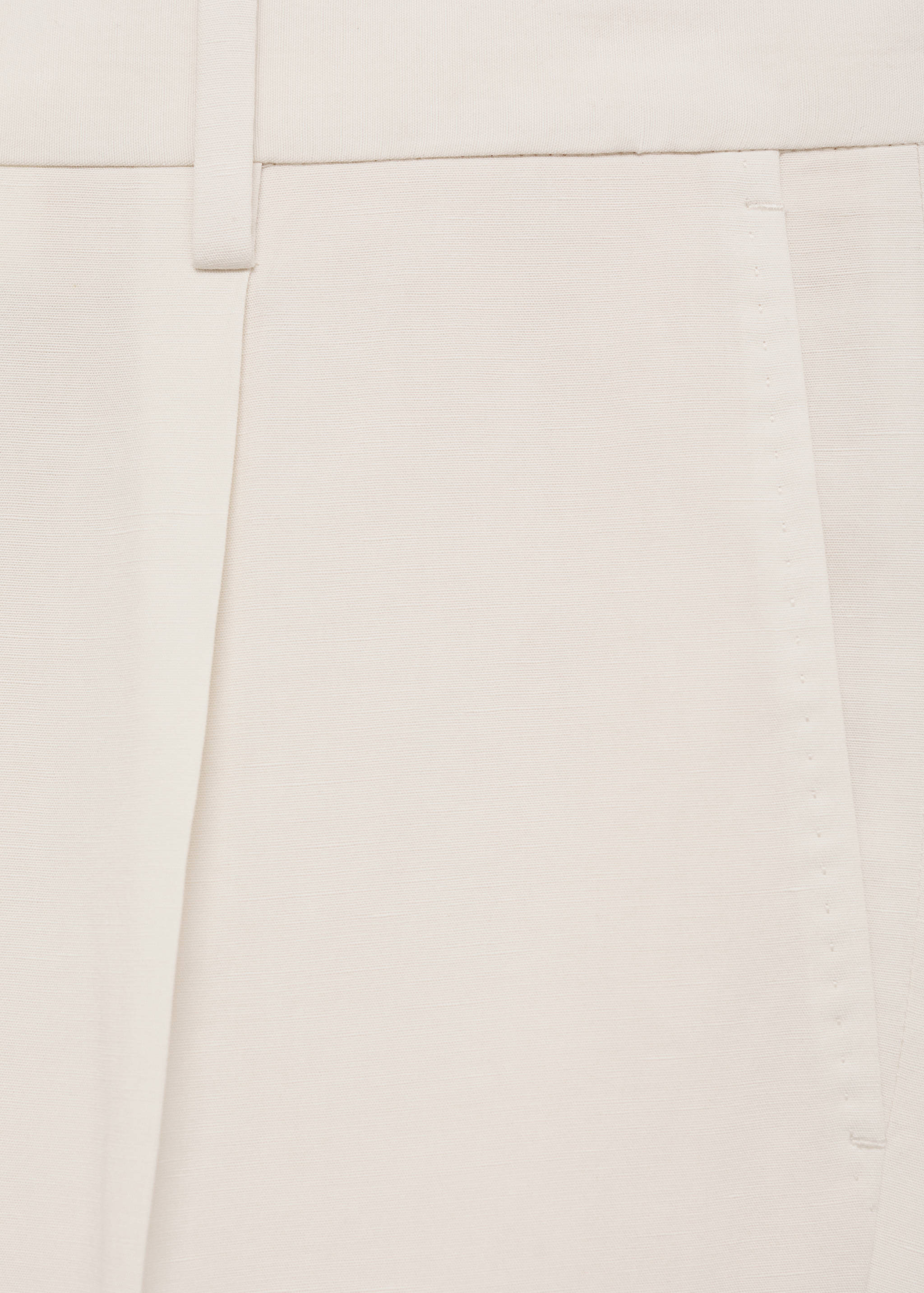 Slim-fit pleated linen trousers - Details of the article 8