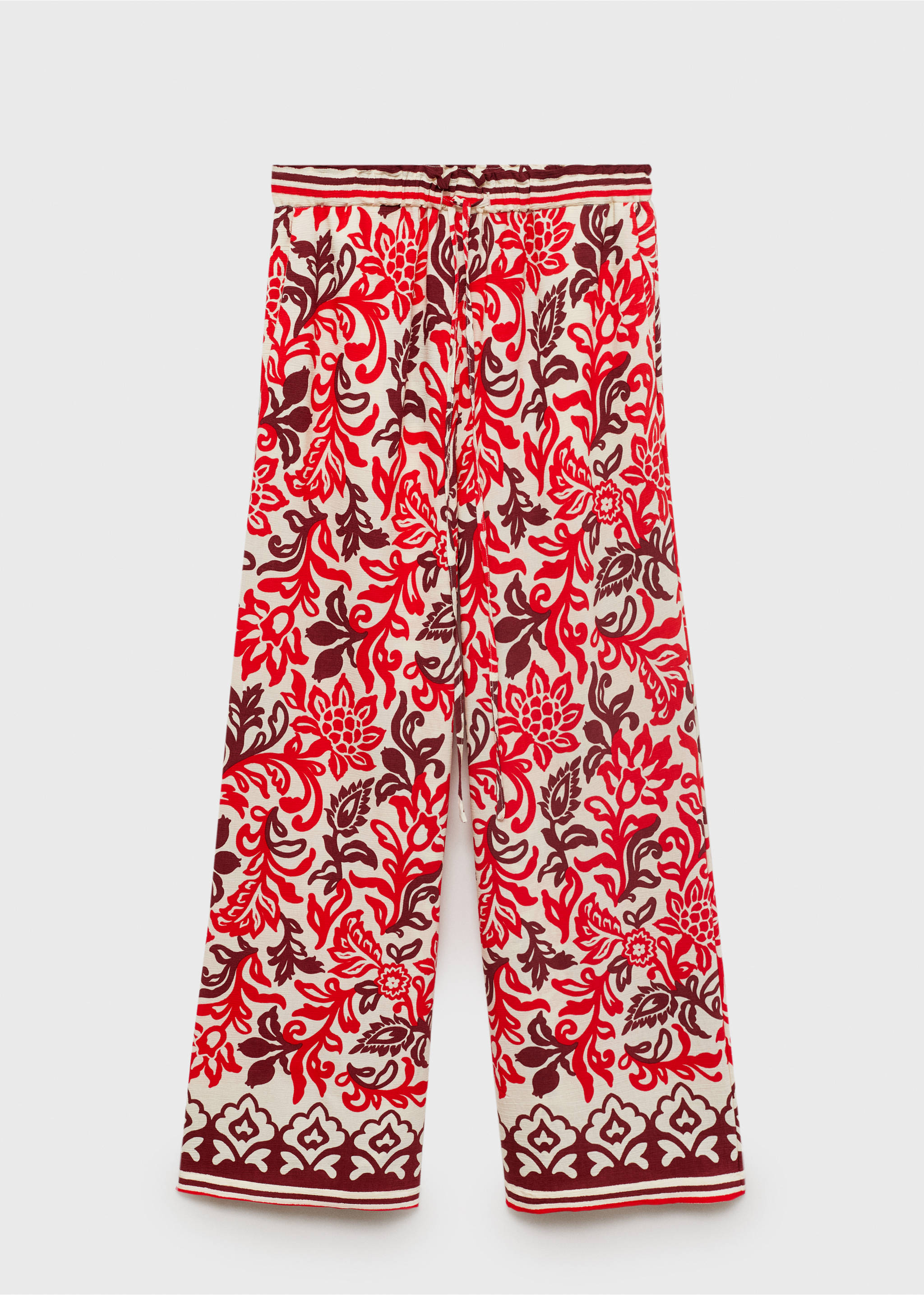 Flowy printed trousers - Article without model, Off White. Ref: 17041187-00.