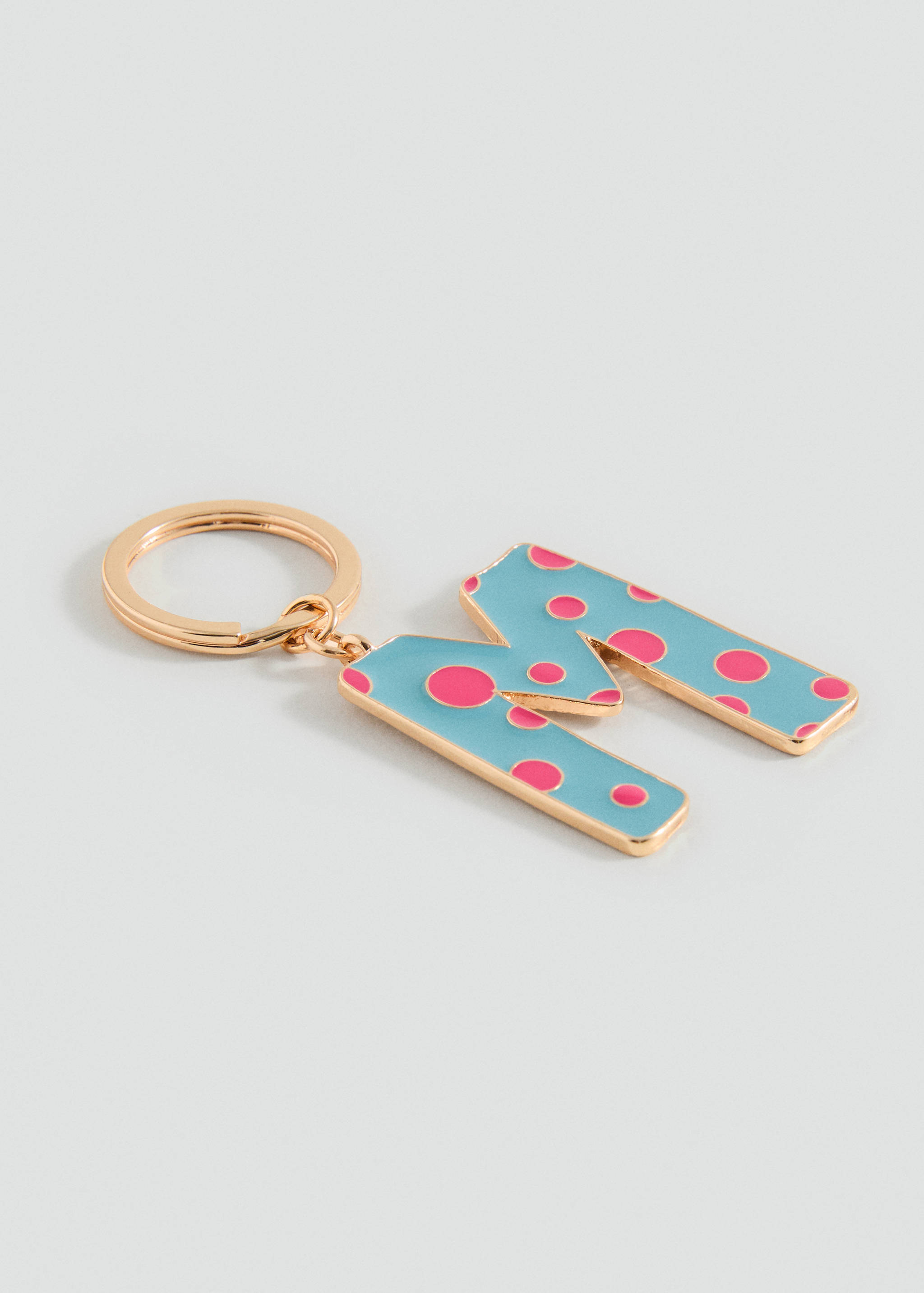 Key ring with initials - Medium plane