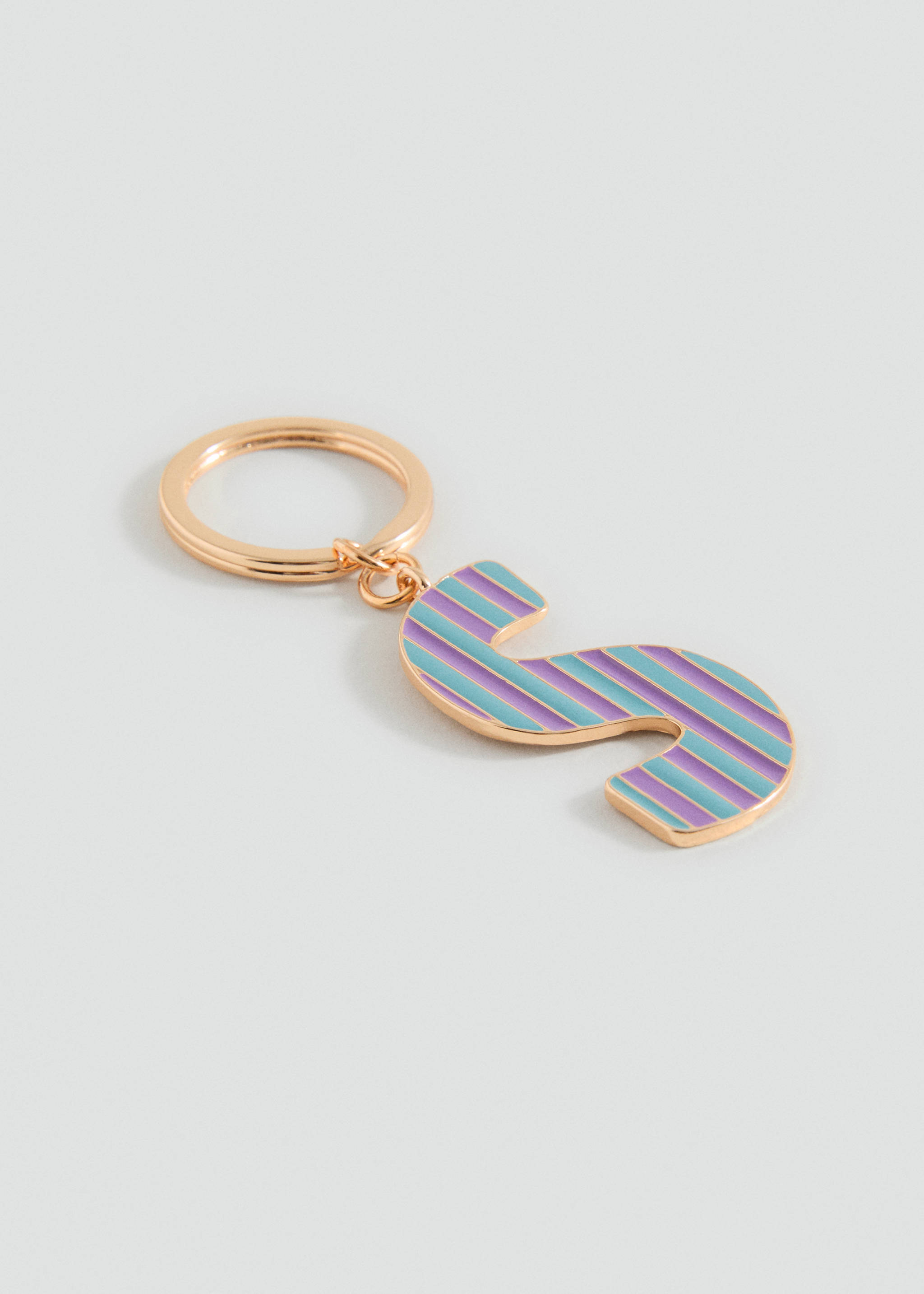 Key ring with initials - Medium plane