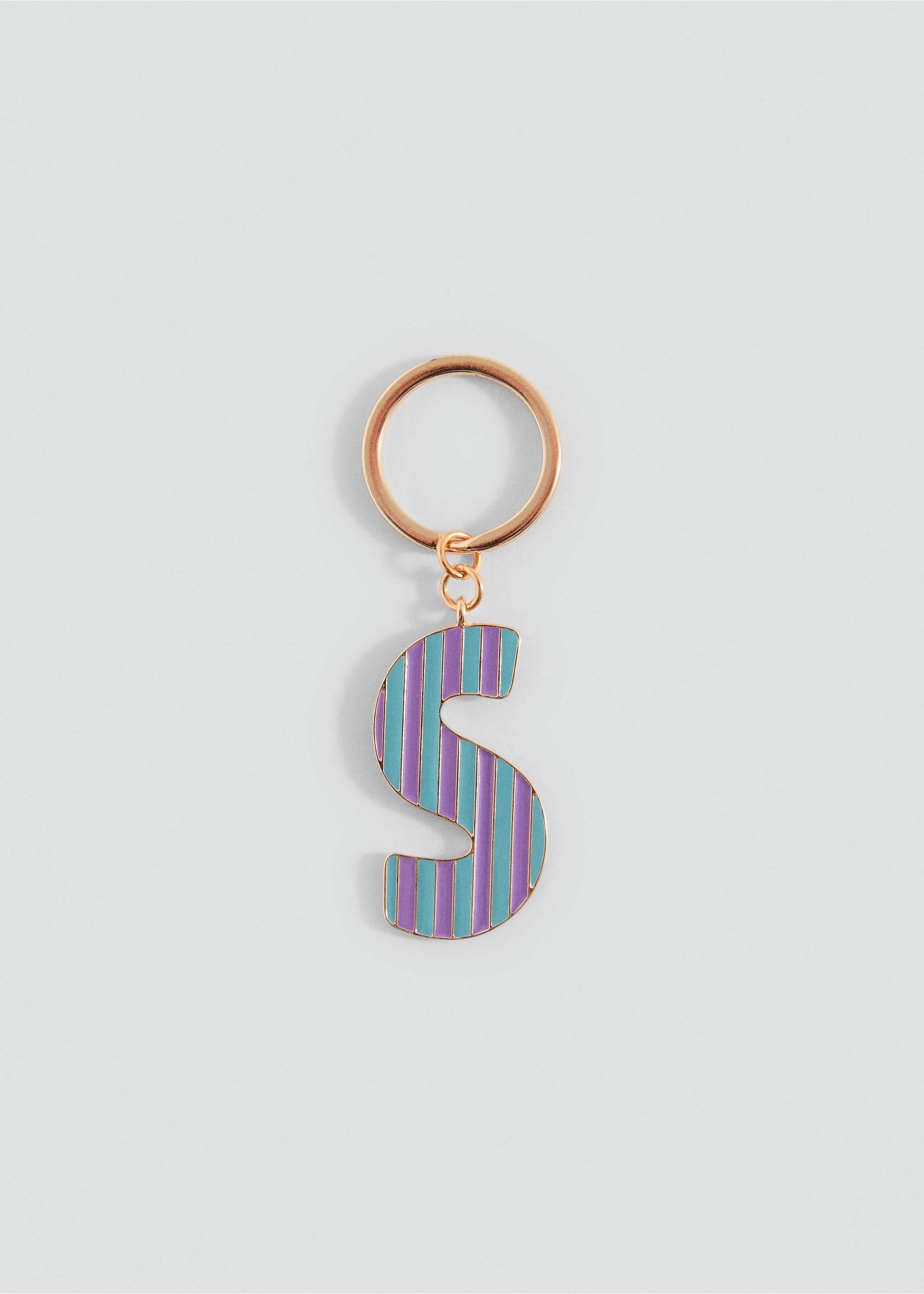 Key ring with initials - Article without model, Lilac. Ref: 17041188-00.