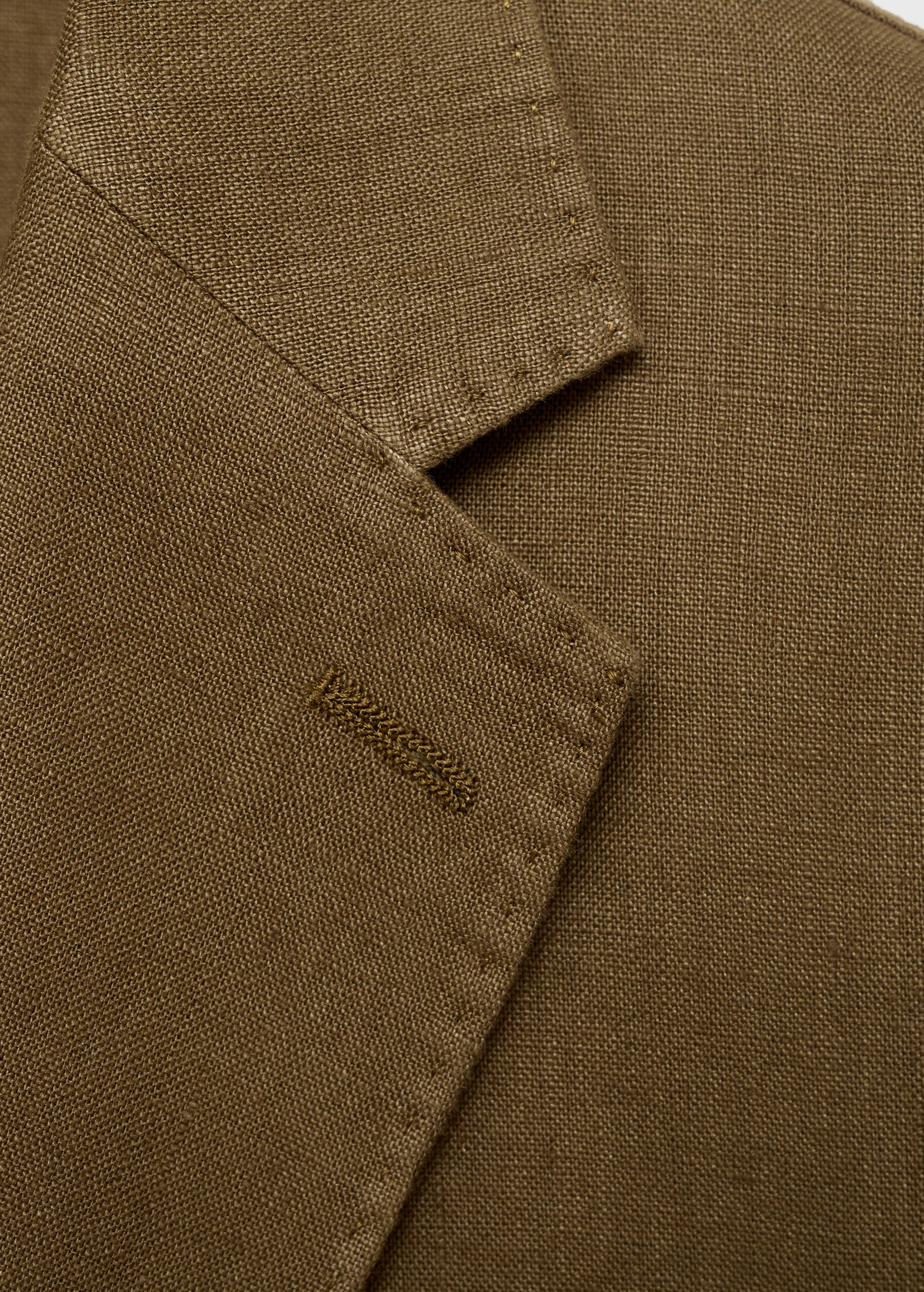 Salerno 100% linen slim fit suit blazer - Details of the article 8