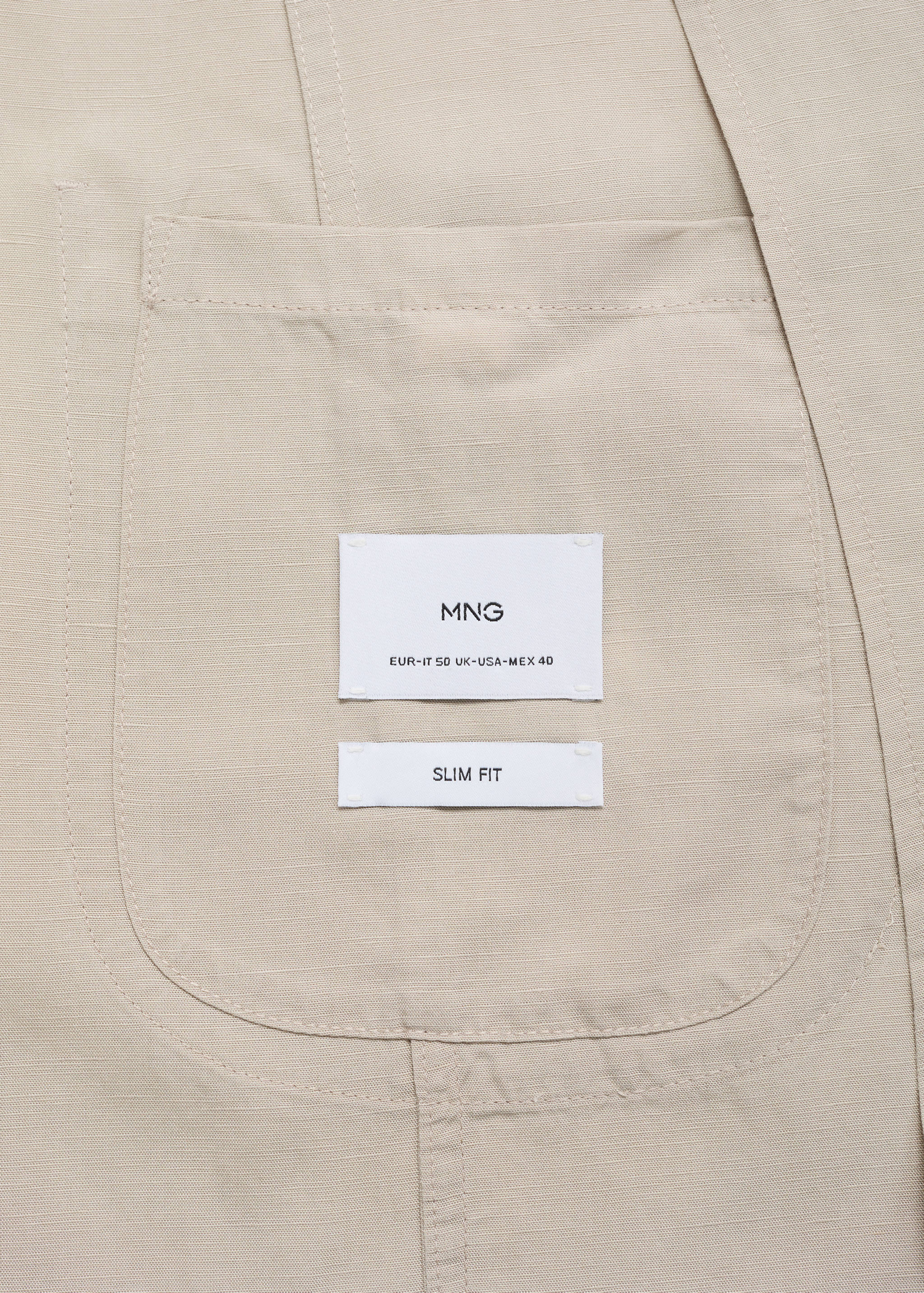 Veste de costume slim fit lin - Détail de l'article 0