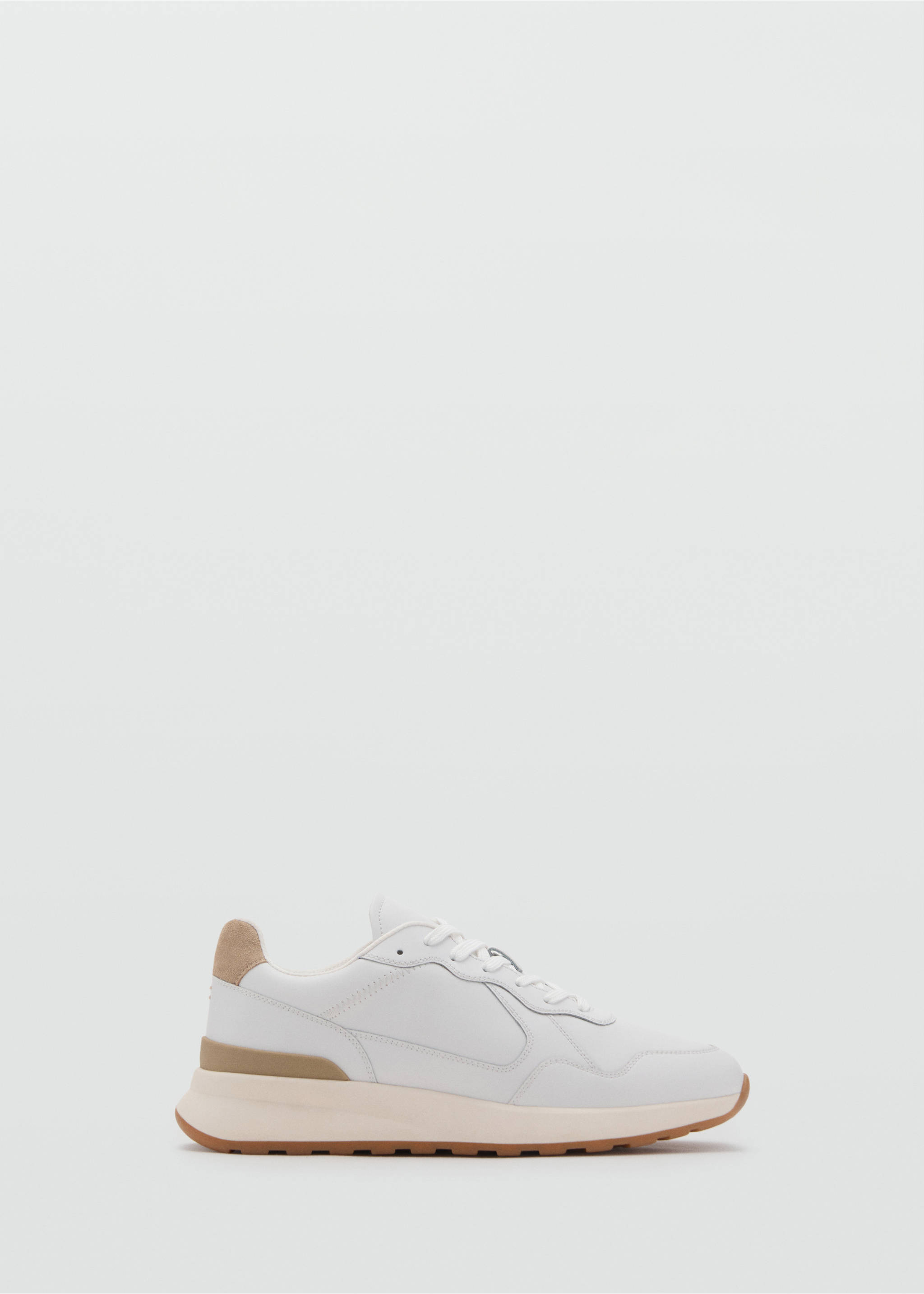 Tennis combinées cuir - Article sans modèle, Beige. Ref: 17041197-00.