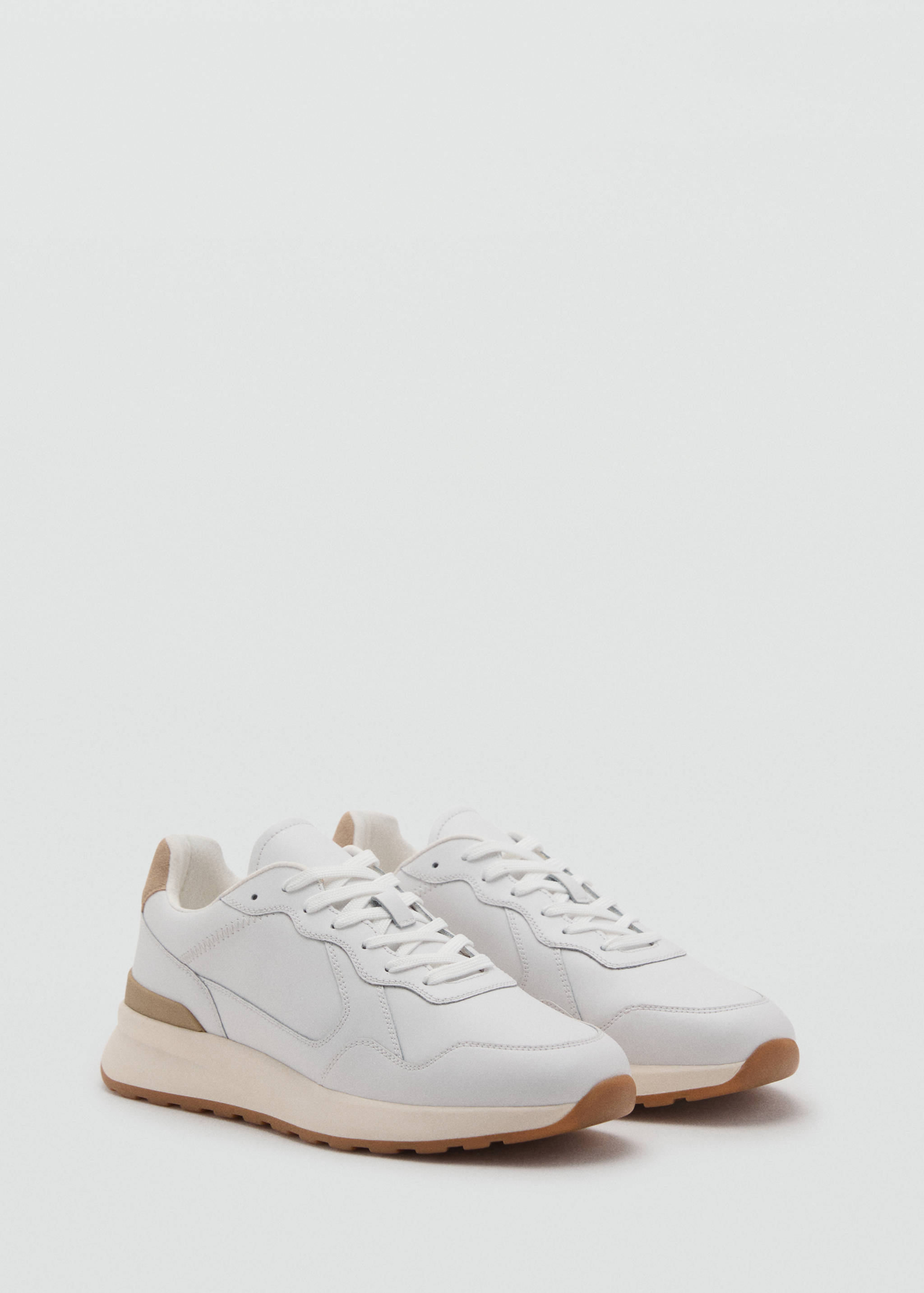 Tennis combinées cuir - Plan moyen