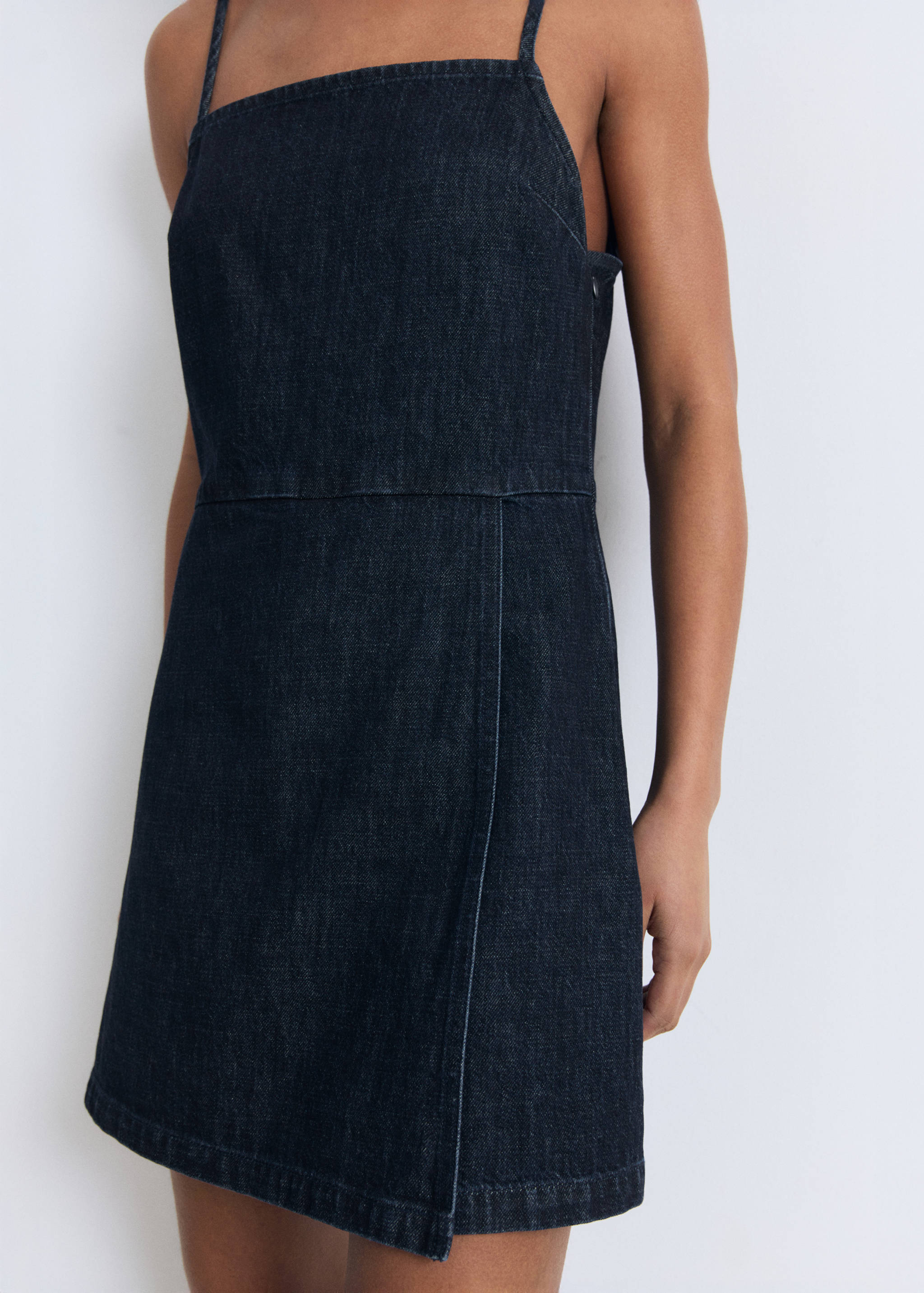 Double-breasted denim jumpsuit - Medium plane