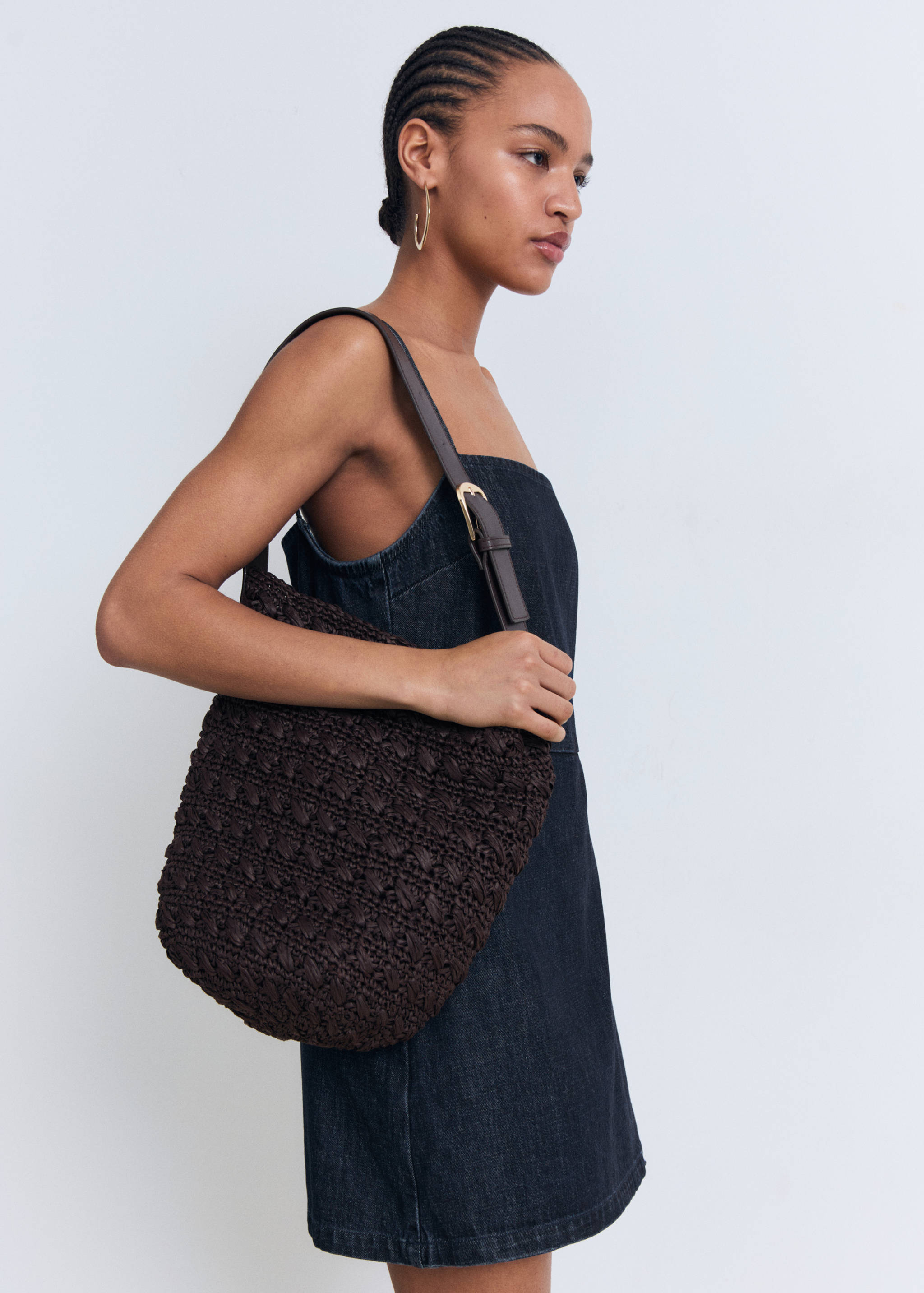 Double-breasted denim jumpsuit - Details of the article 2