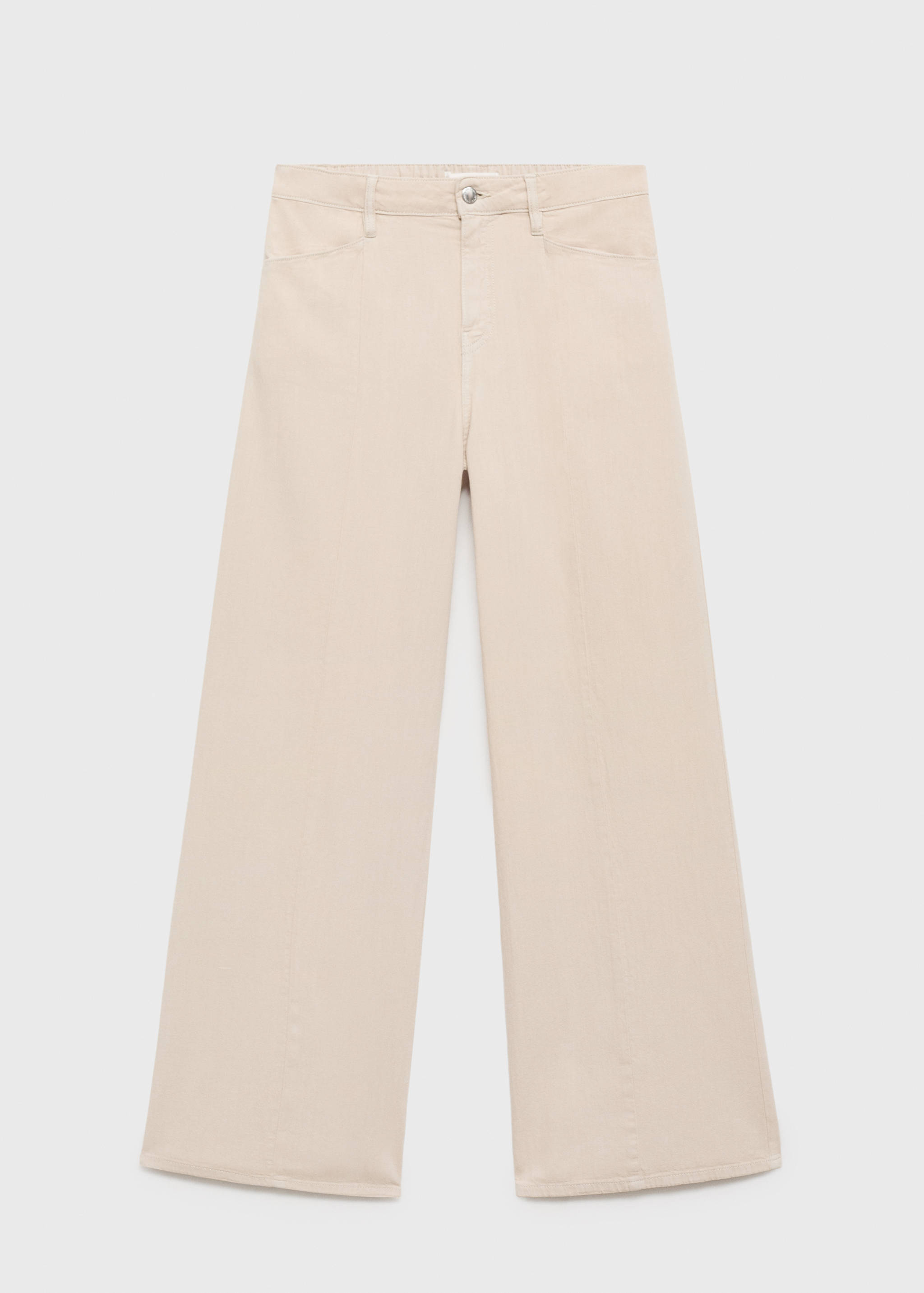 Straight-fit mid-rise denim trousers - Article without model
