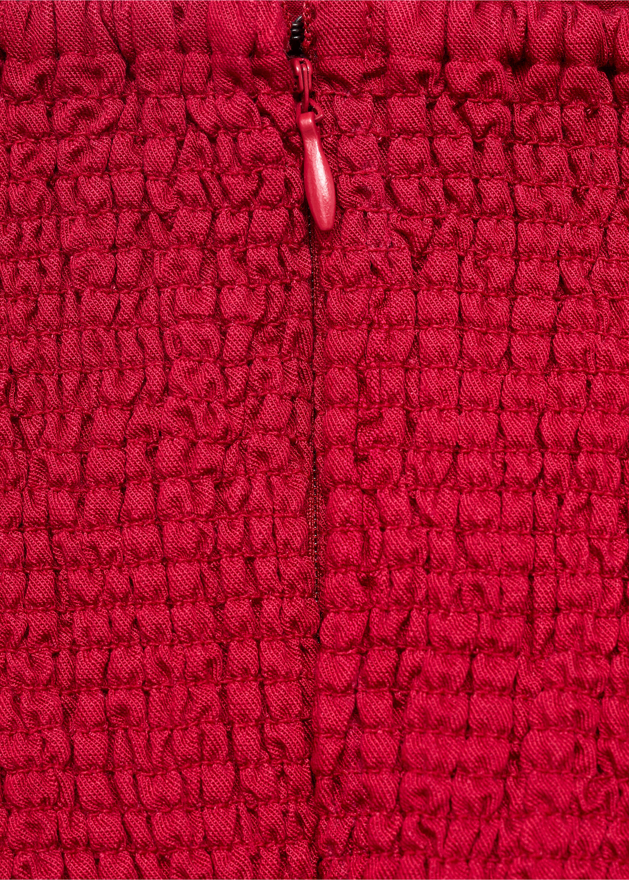Linen-blend strapless jumpsuit - Details of the article 0, Dark Orange. Ref: 17041210-00.