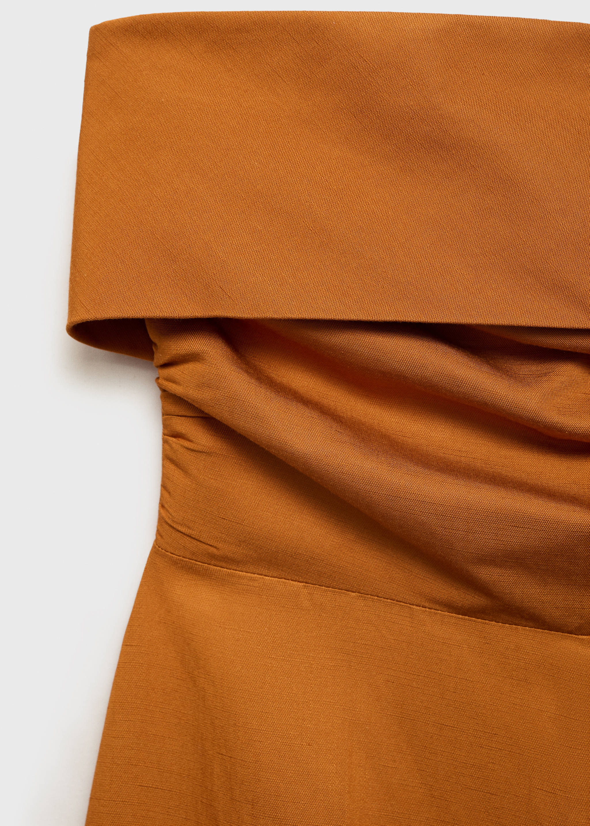 Linen-blend strapless jumpsuit - Details of the article 8