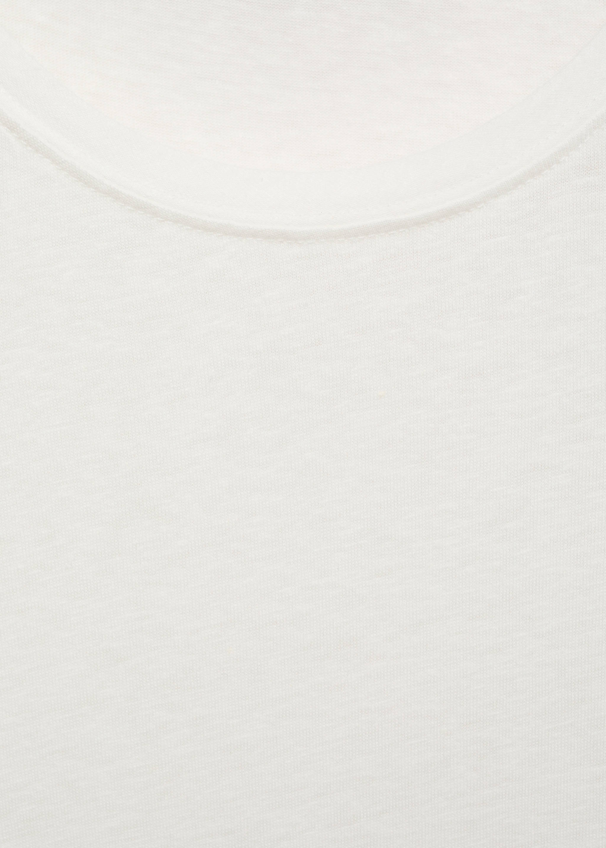 Linen slim-fit t-shirt - Details of the article 8