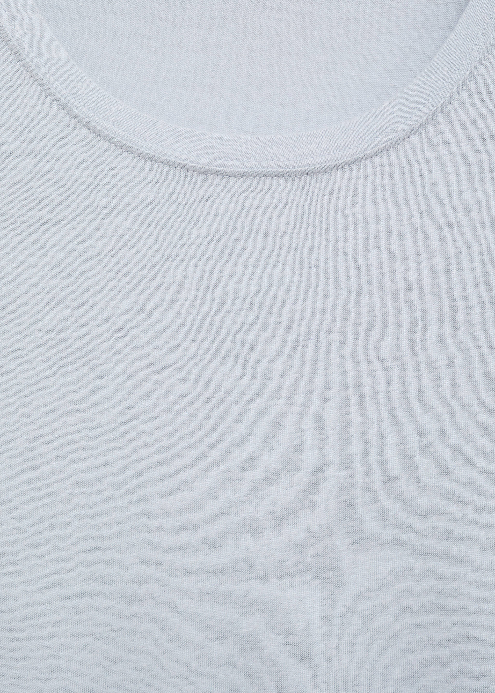 Linen slim-fit t-shirt - Details of the article 8