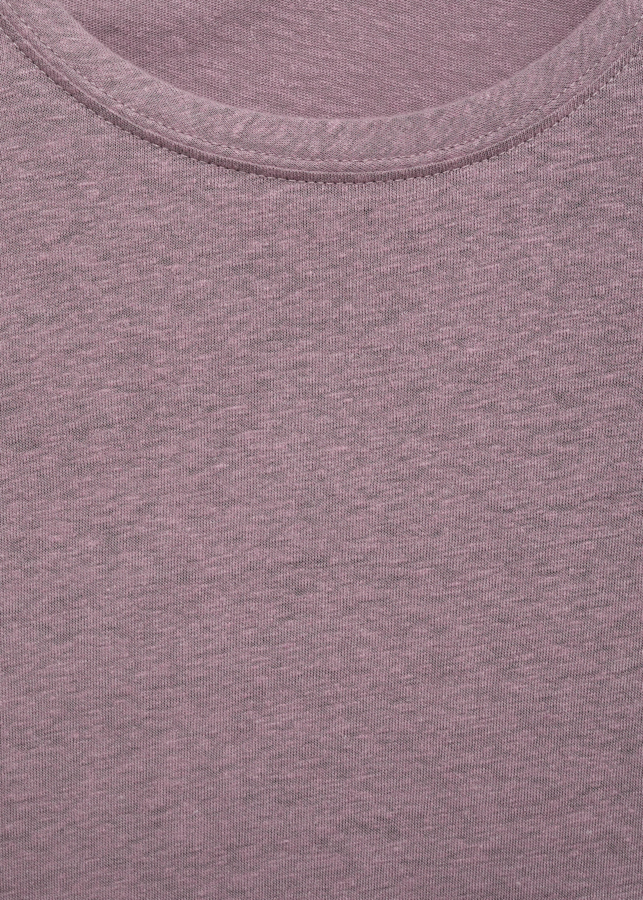 Linen slim-fit t-shirt - Details of the article 8