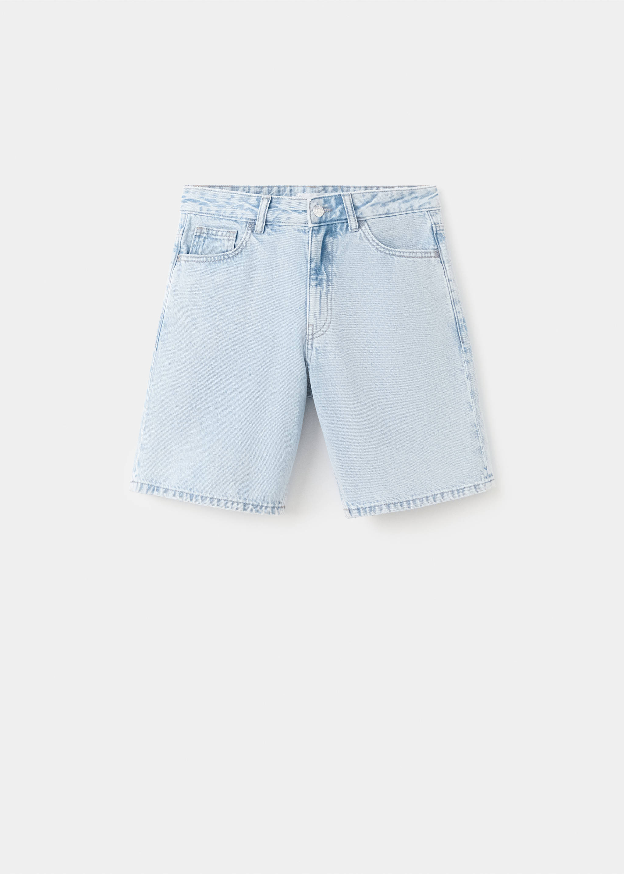 Cotton denim shorts - Article without model, Light Blue. Ref: 17041212-00.