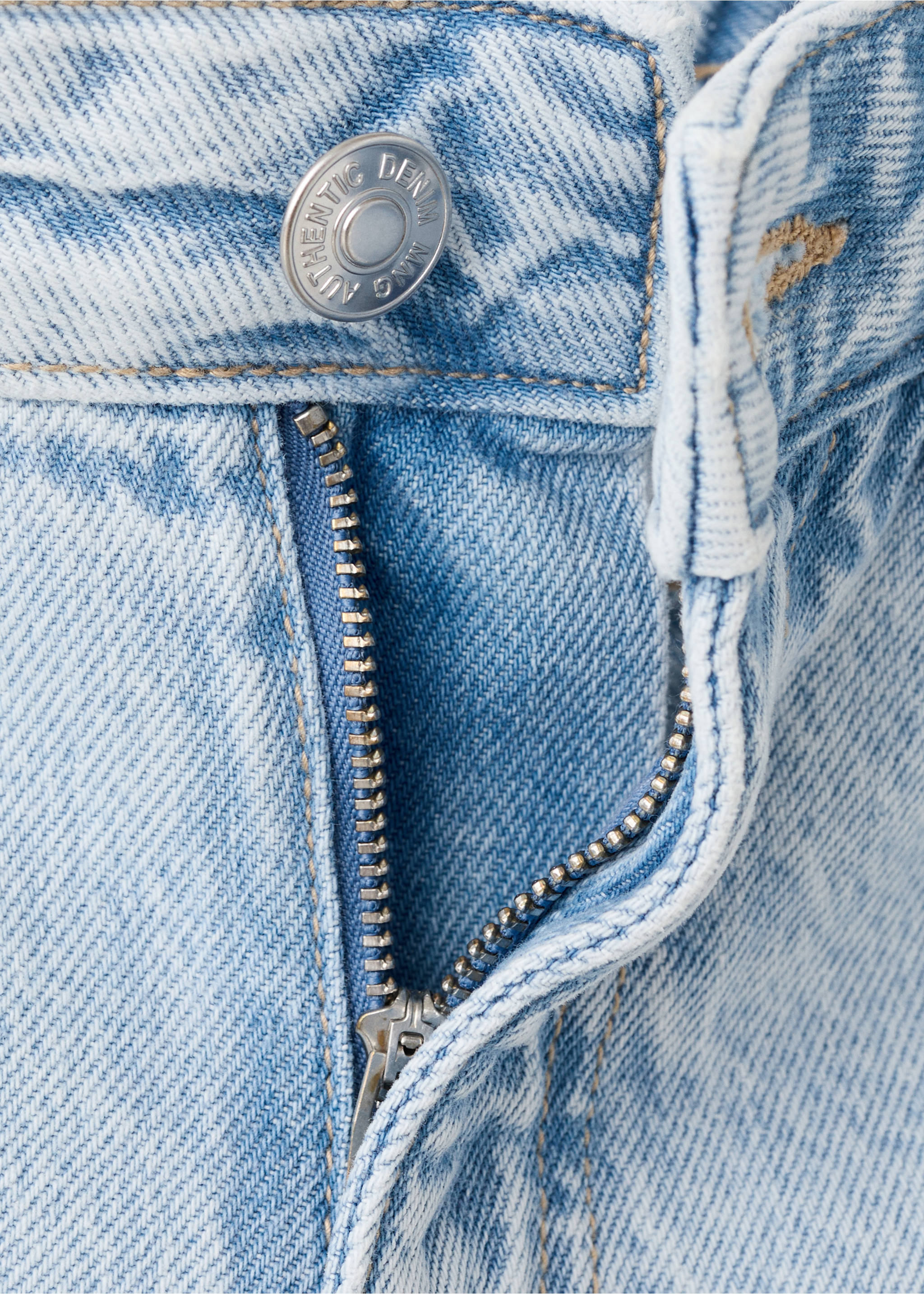 Cotton denim shorts - Details of the article 0, Light Blue. Ref: 17041212-00.