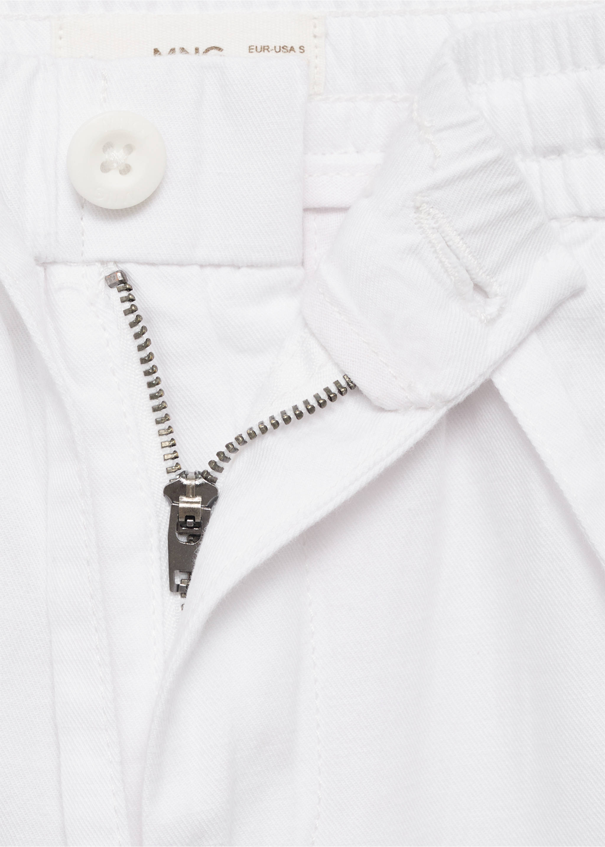 Cargo linen bermuda shorts - Details of the article 8, Off White. Ref: 17041213-00.