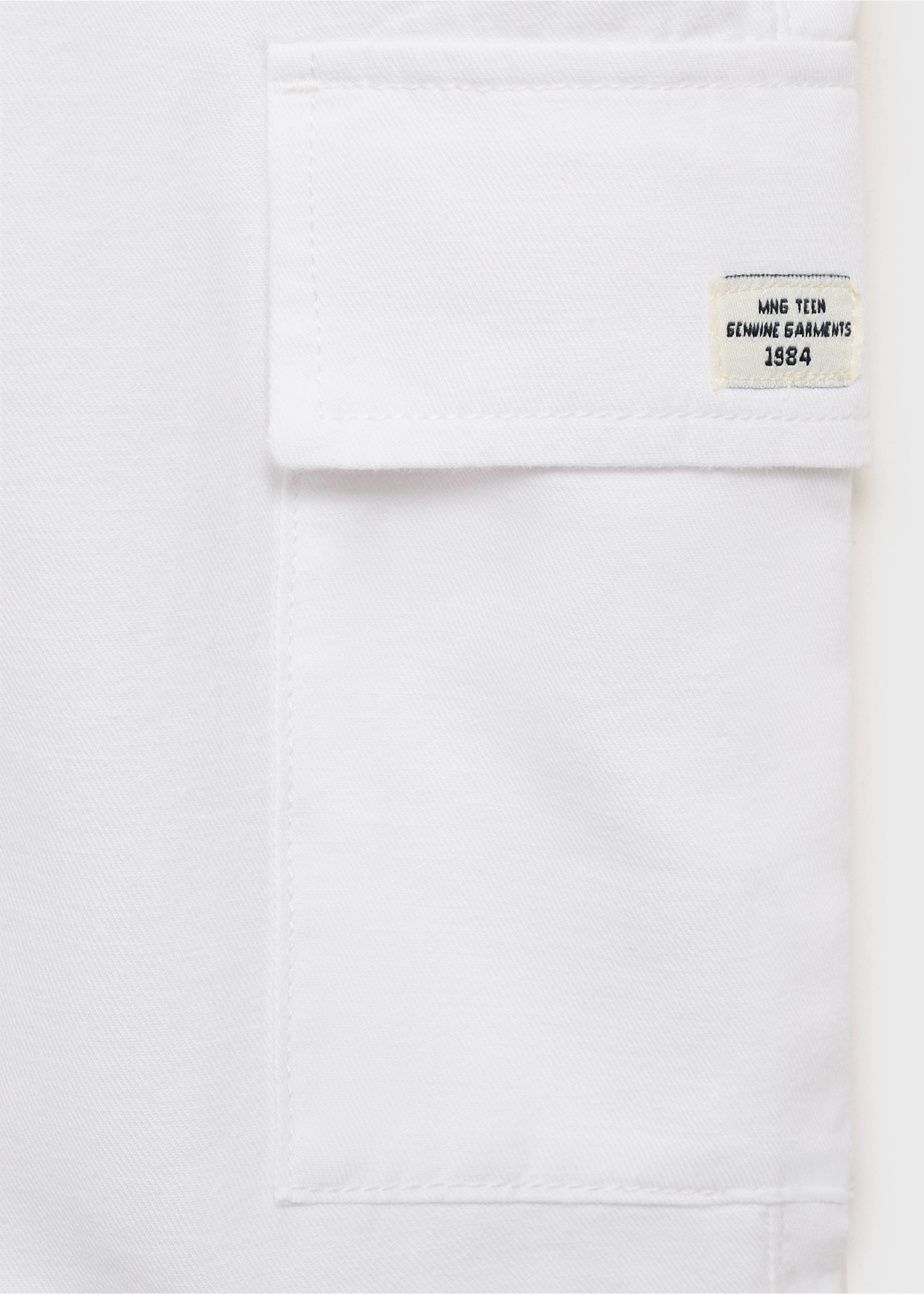 Cargo linen bermuda shorts - Details of the article 0, Off White. Ref: 17041213-00.
