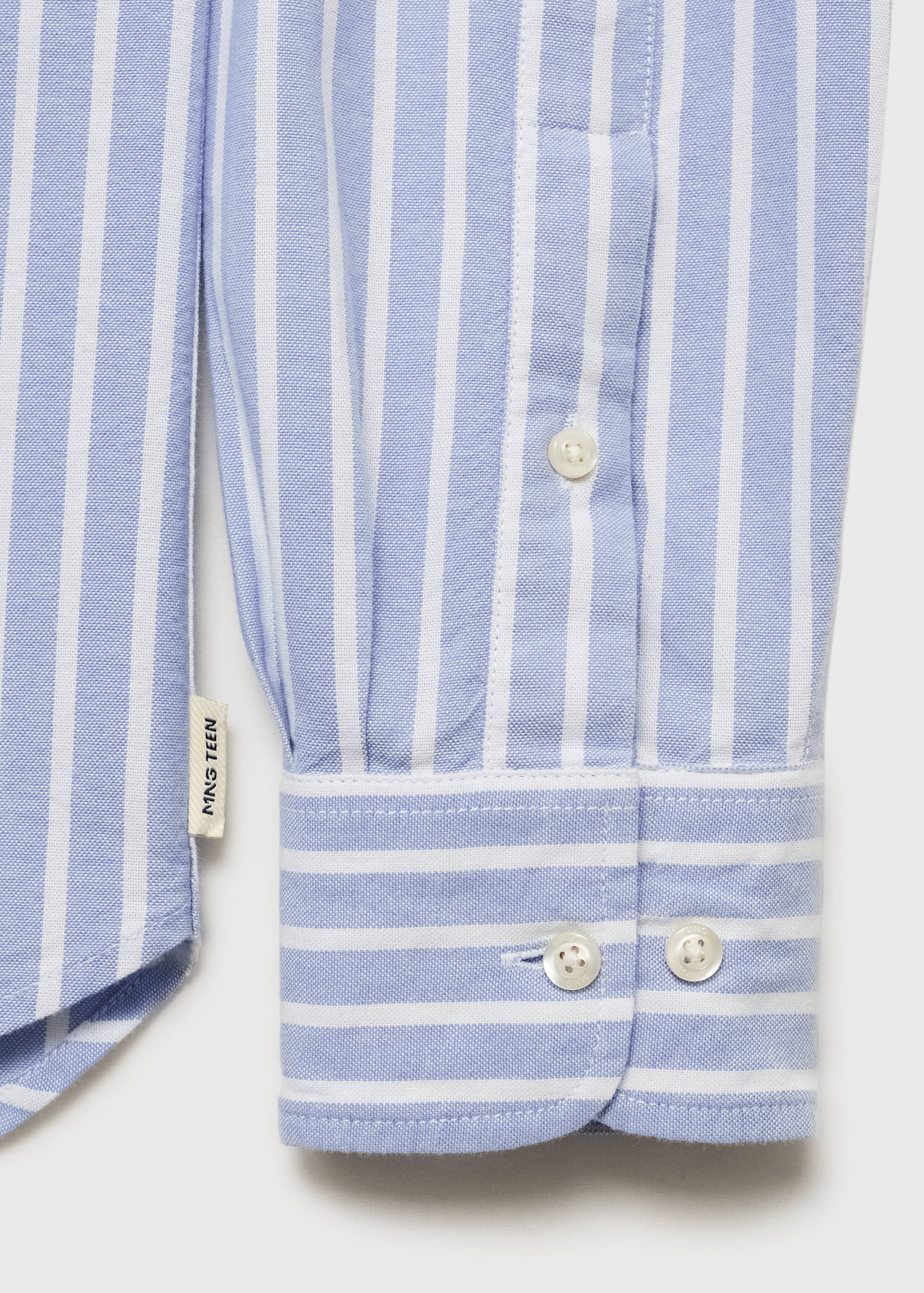 Striped Oxford shirt - Details of the article 0