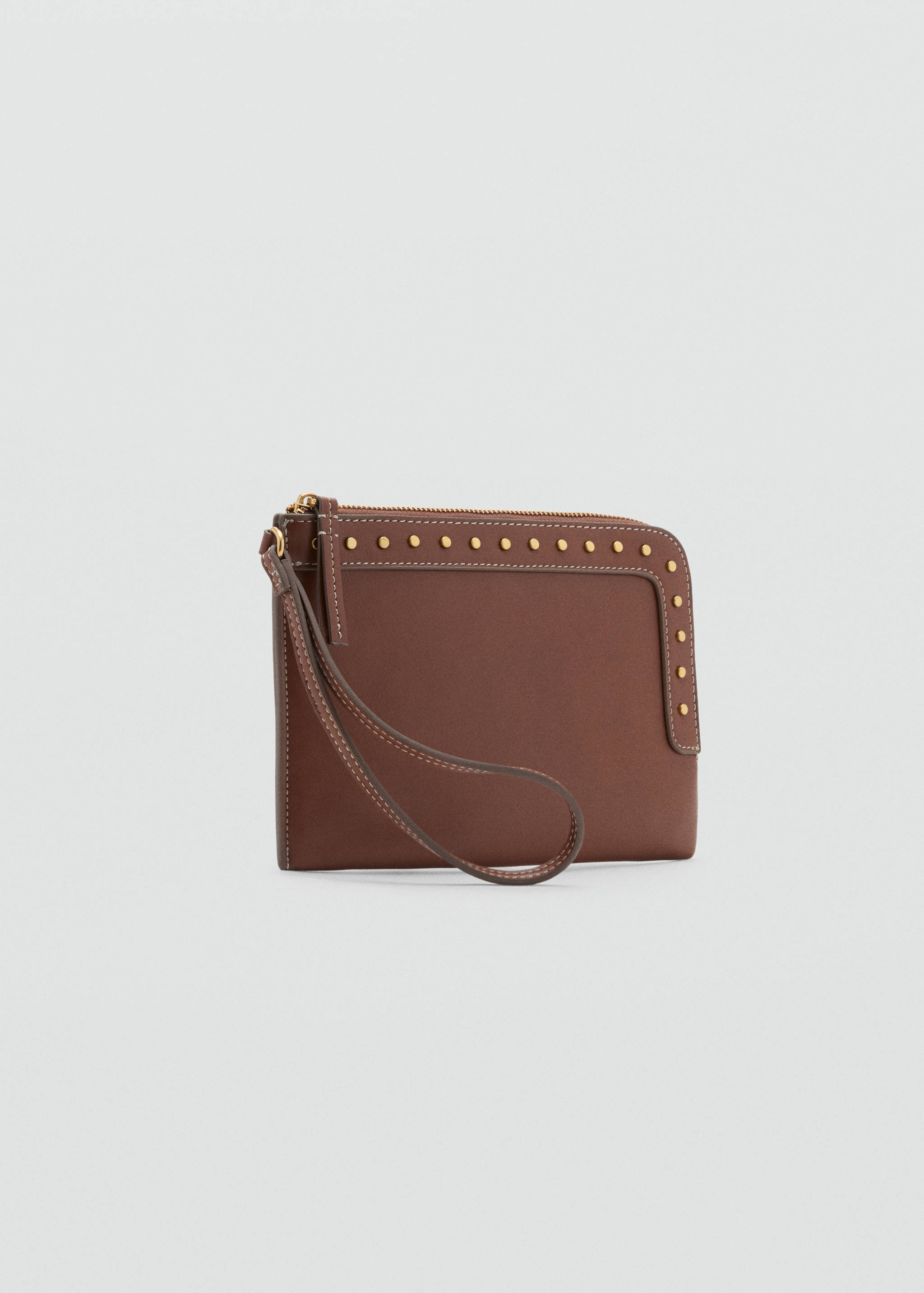Studded faux-leather case - Medium plane