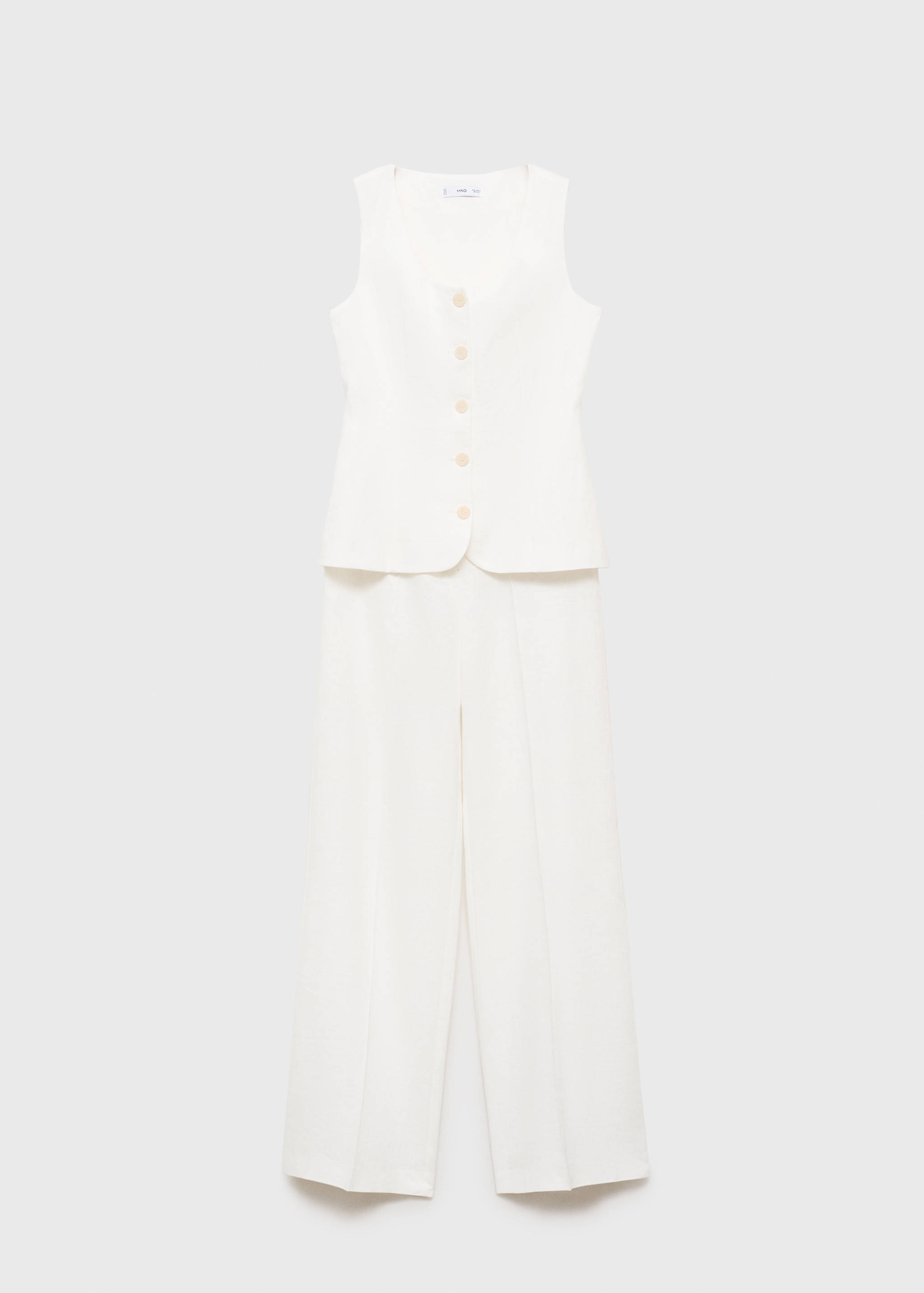 Suit-style linen jumpsuit - Article without model