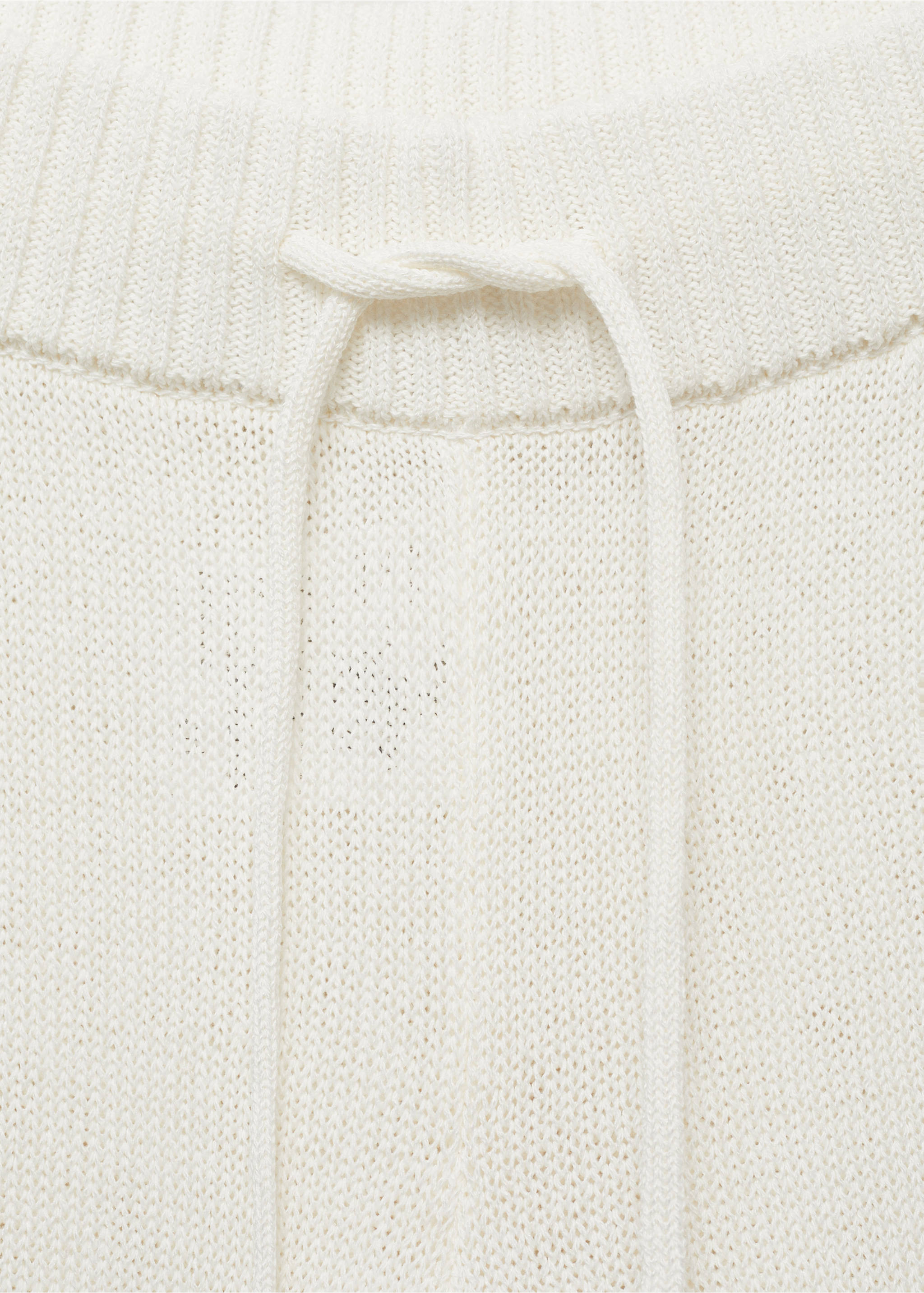 Pantalon maille ajourée - Détail de l'article 8, Blanc. Ref: 17041218-00.