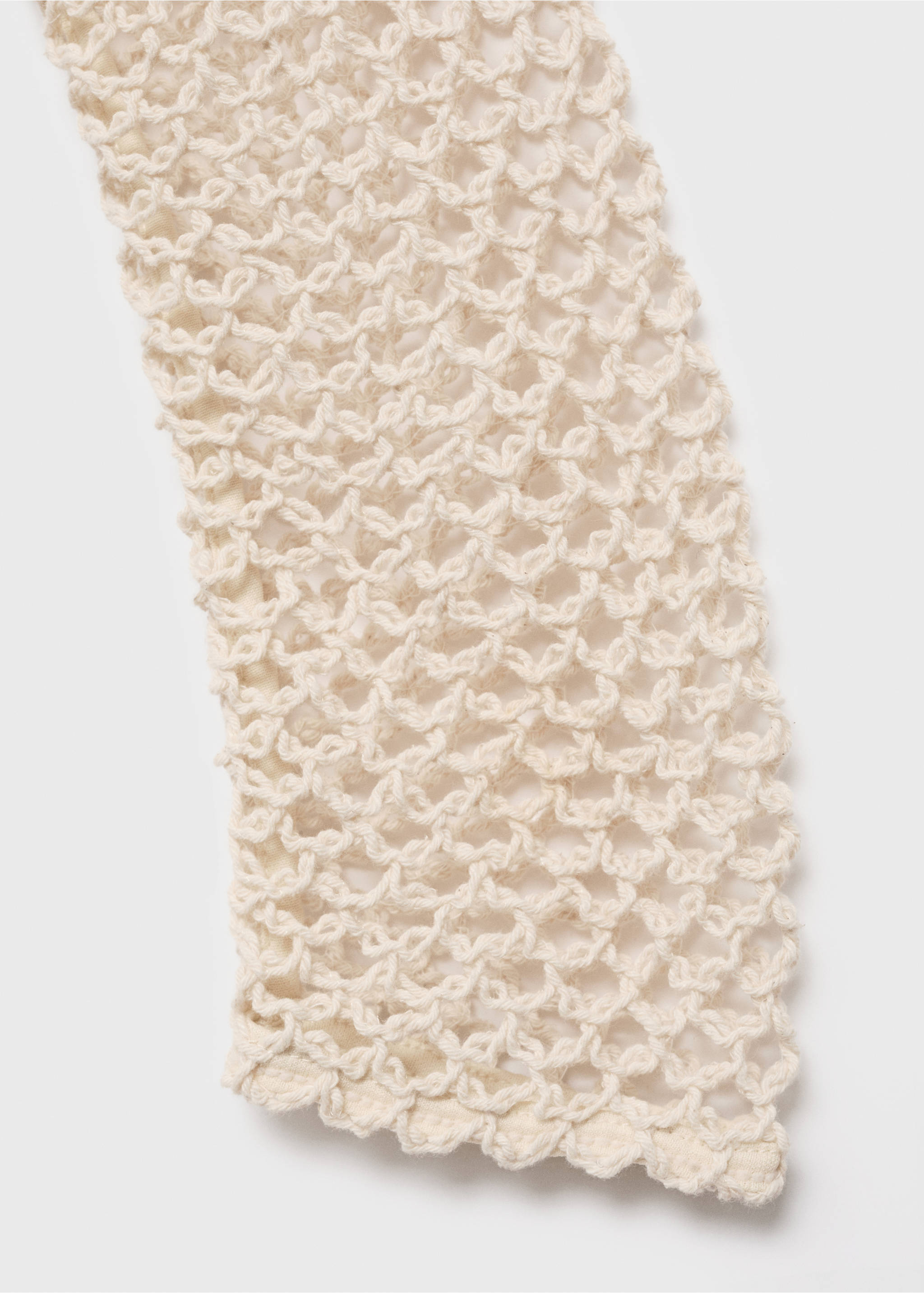 Jersey crochet manga larga - Detalle del artículo 0, Crudo. Ref: 17041220-00.