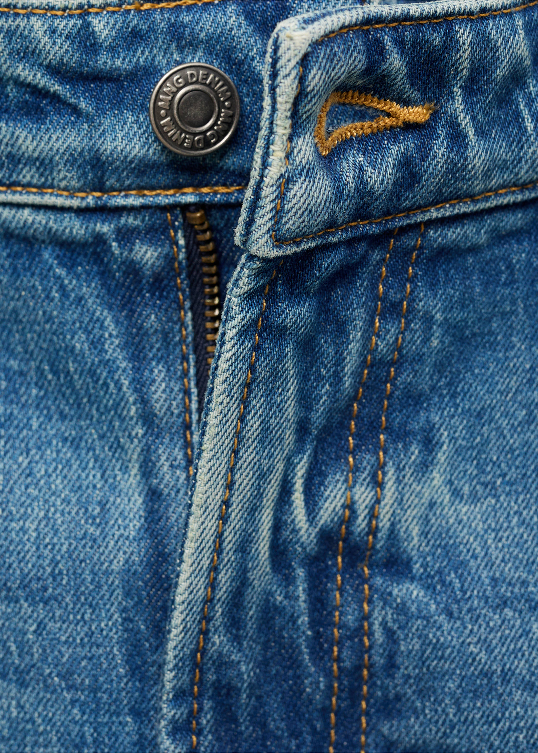 Ben Jeans im Cropped Tapered Fit - Detail des Artikels 8, Mittelblau. Ref: 17041221-00.
