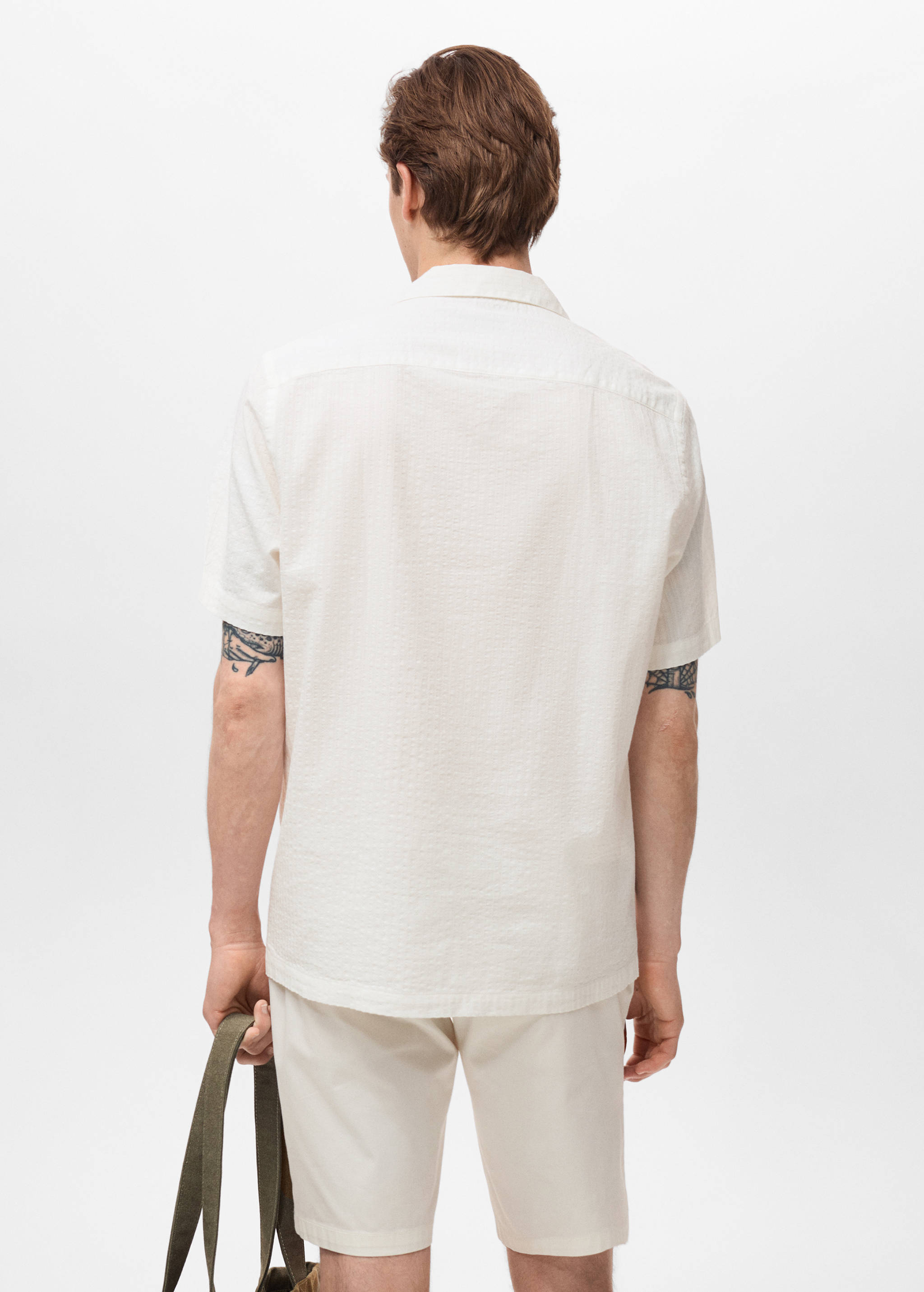Chemise regular-fit seersucker - Verso de l’article